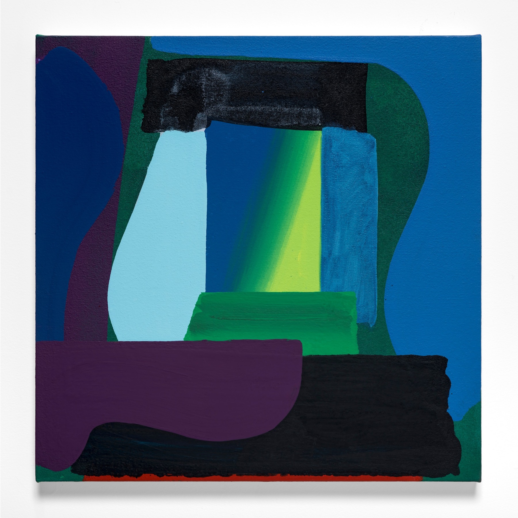 Michael Kindred Knight, Beacon, 2021, Acrylic on canvas, 18 x 18 in.