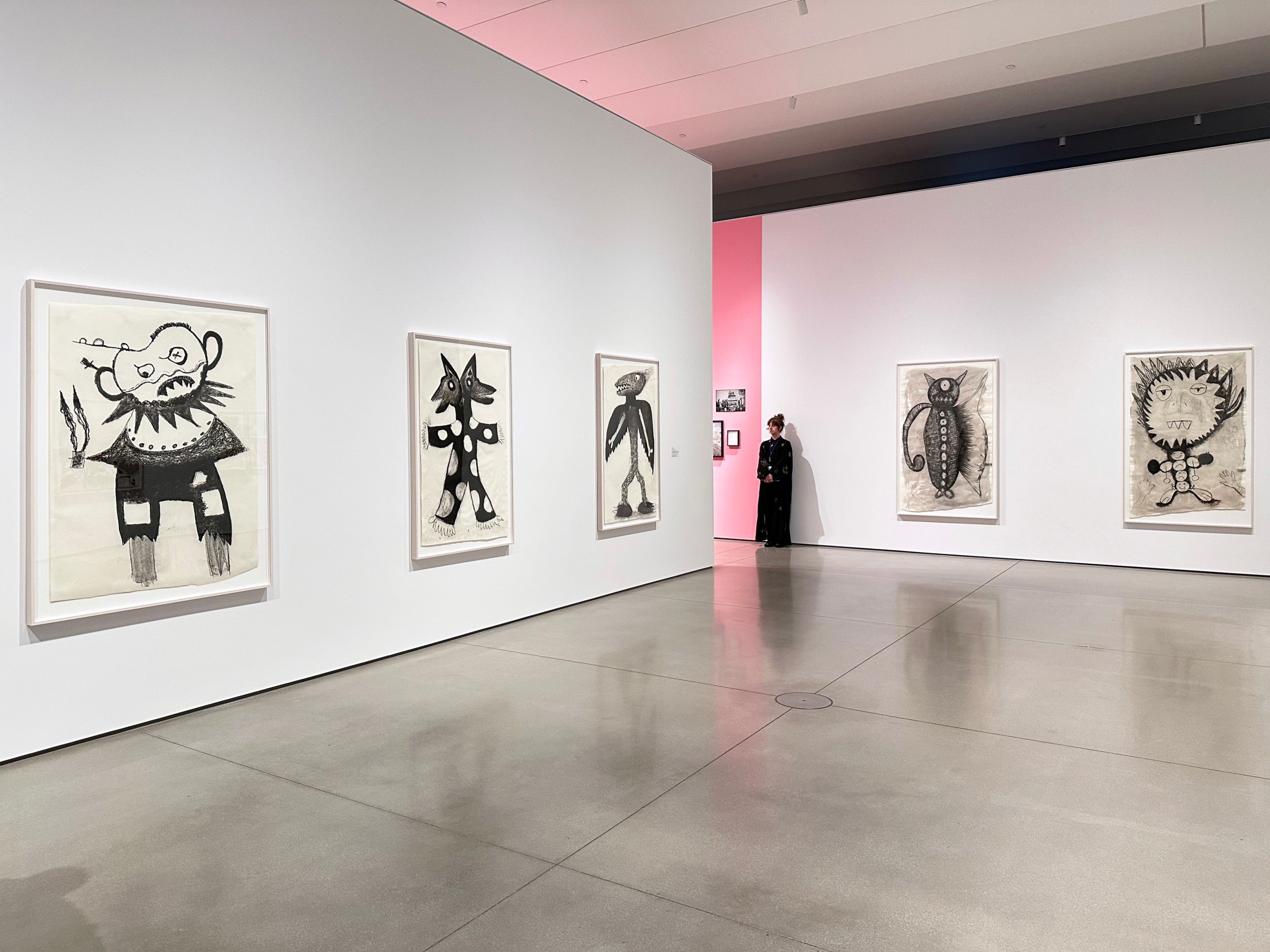 Installation view of Griselda Rosas,&nbsp;2025 California Biennial: Desperate, Scared, But Social, Orange County Museum of Art