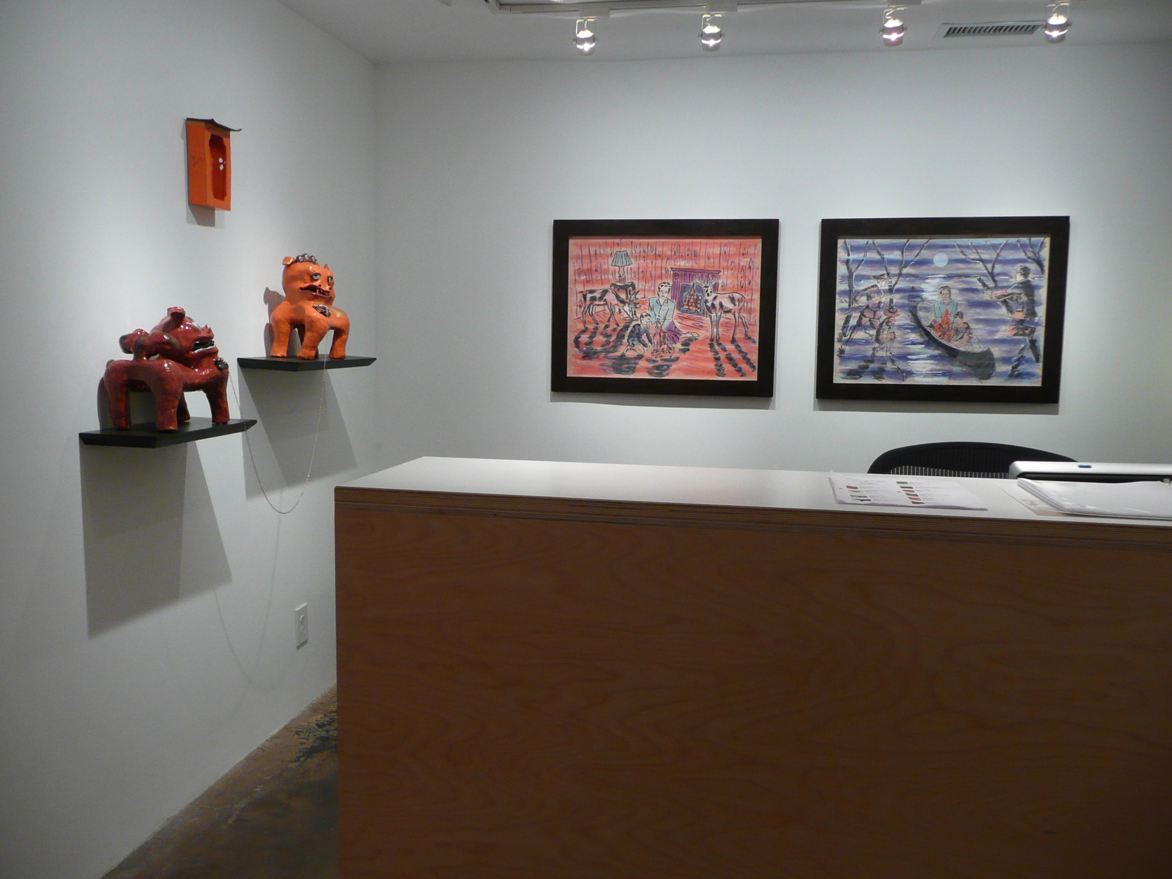 Installation View of Group Show: United States of Color vs. Grand Theft Auto