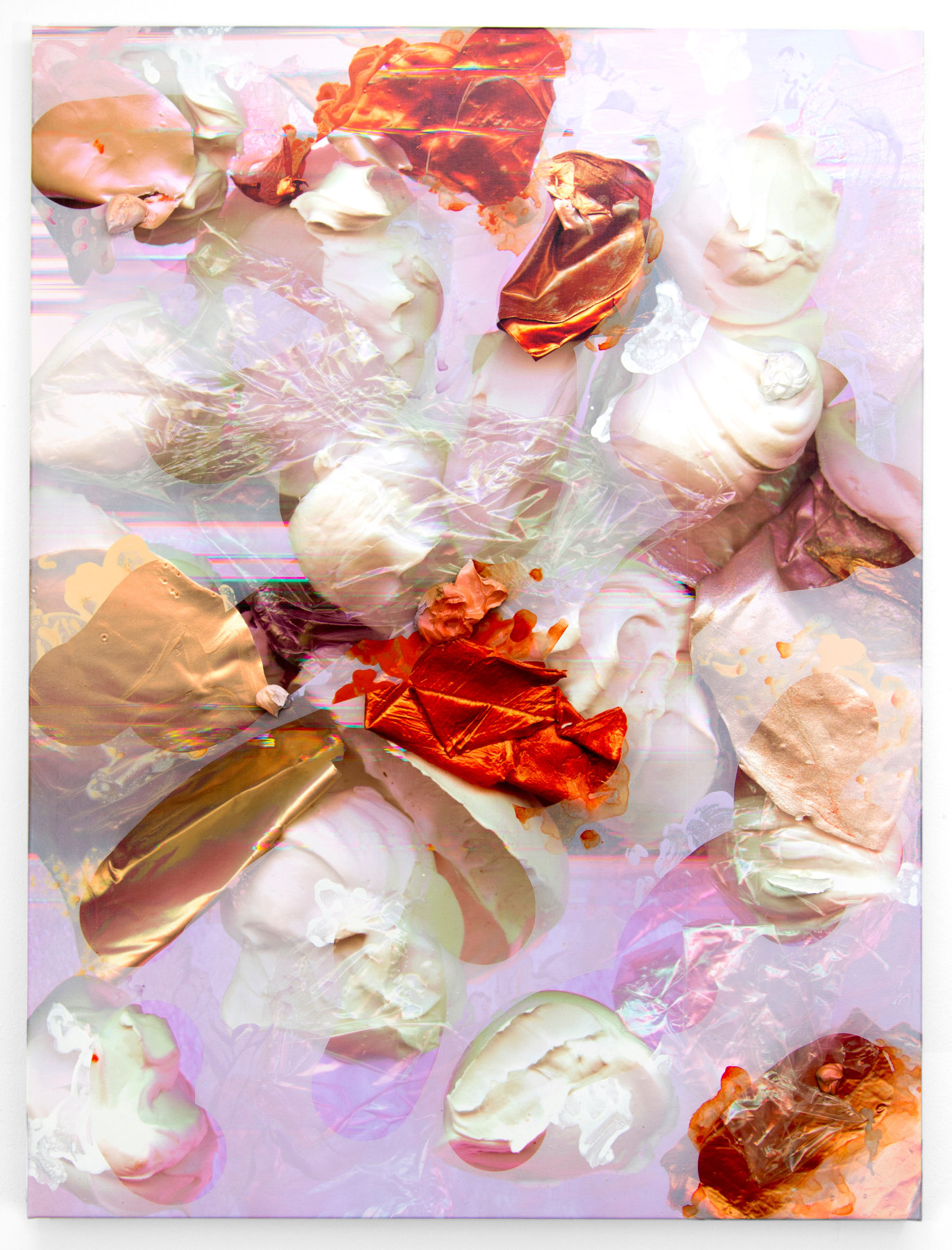 Andr&eacute; Hemer Deep Surfacing #2, 2016 Acrylic and pigment on canvas 63 x 47 in.