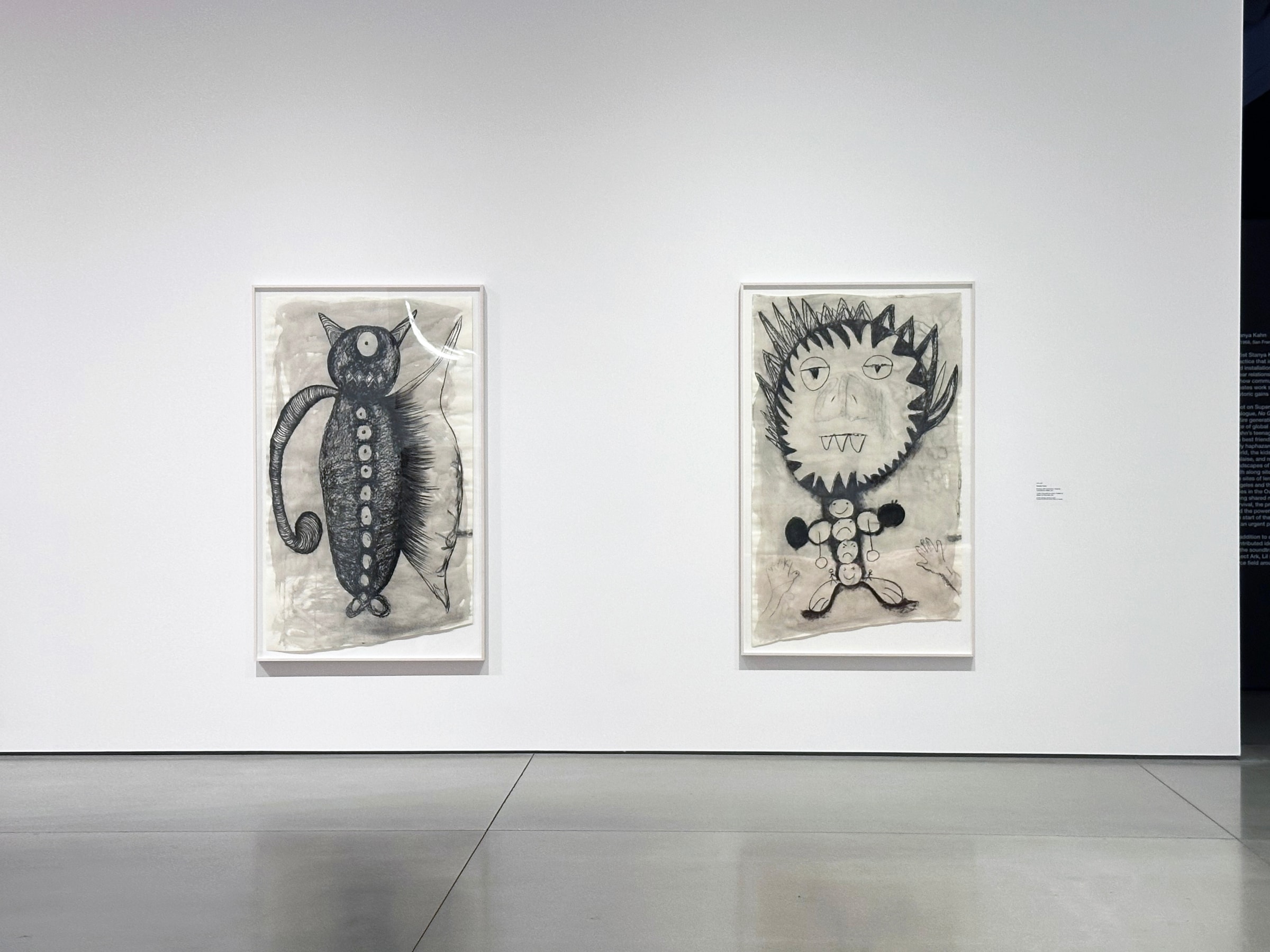 Installation view of Griselda Rosas,&nbsp;2025 California Biennial: Desperate, Scared, But Social, Orange County Museum of Art