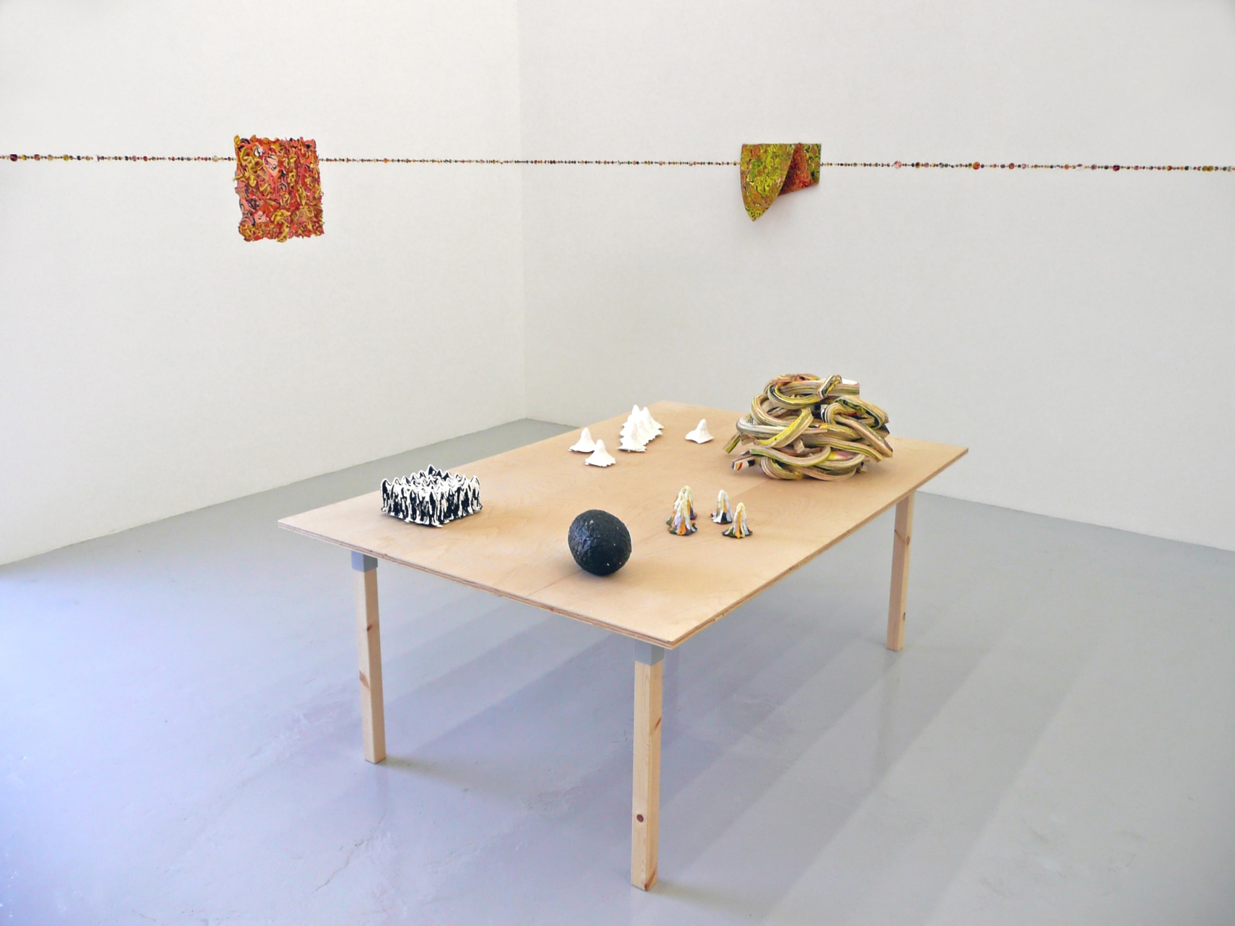 Installation View of Margie Livingston: Paint Objects
