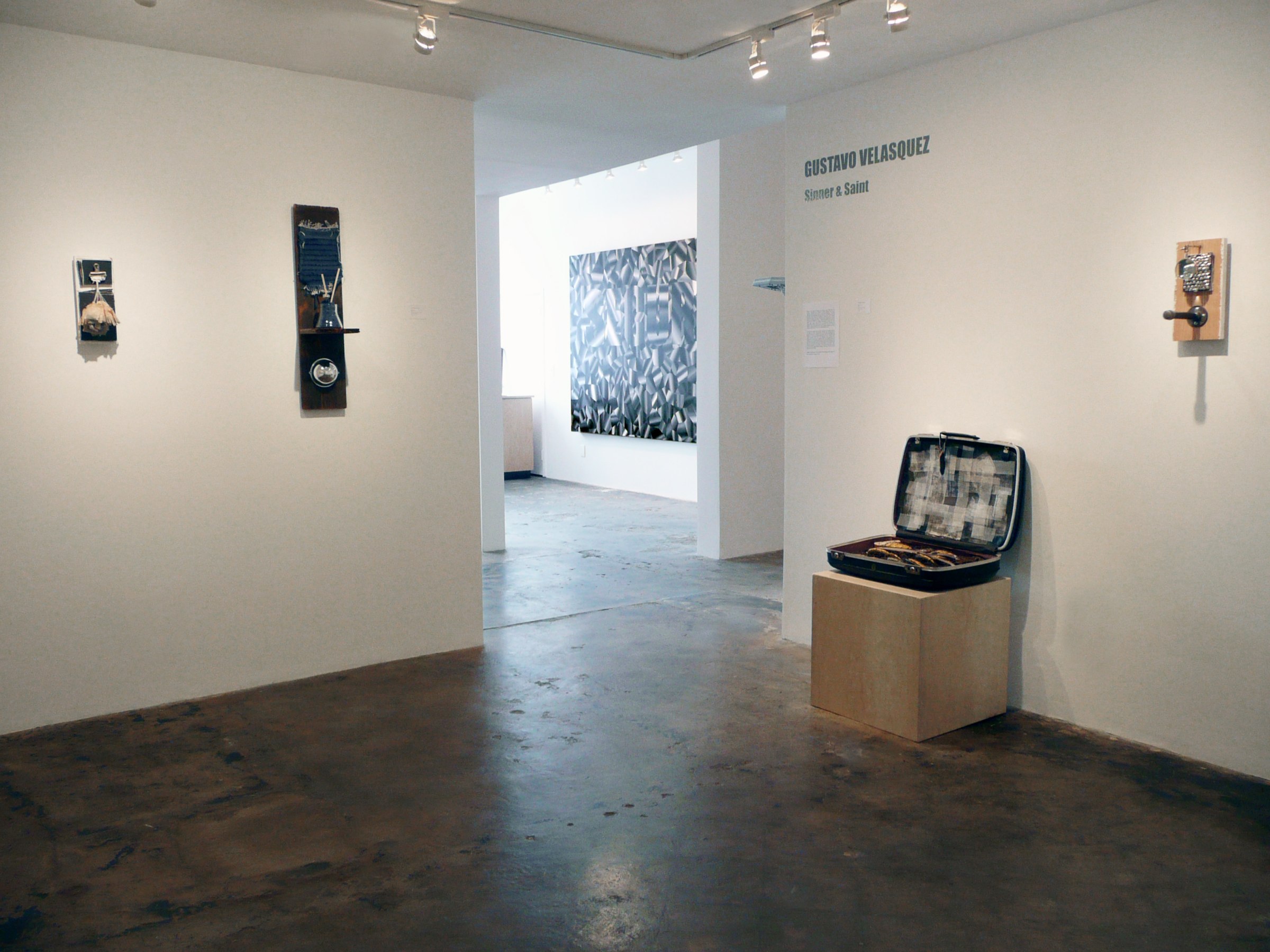 Installation View of Gustabo Velasquez: Sinner and Saint/ Pecador Y Santo