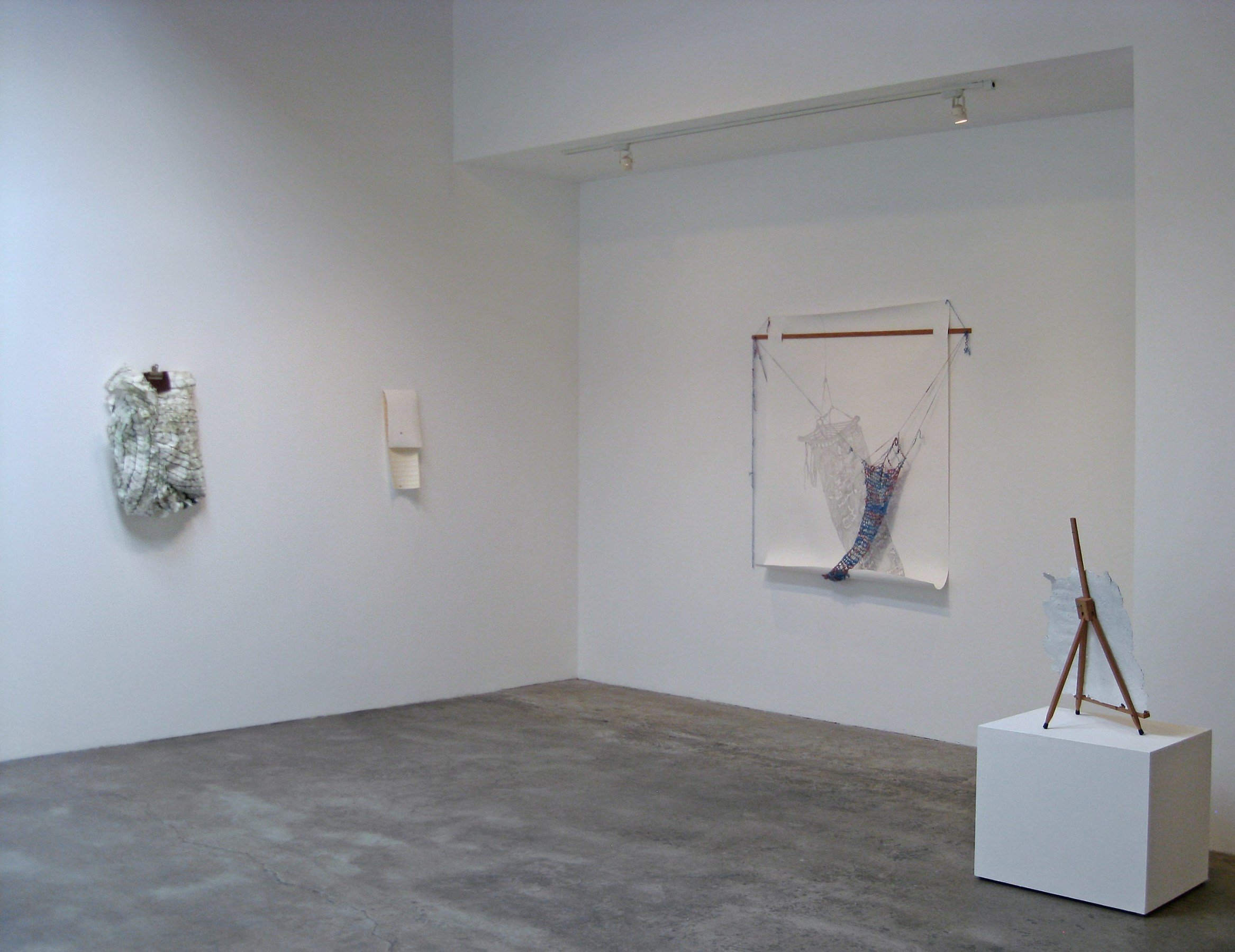 Installation View of Chris Engman, Cody Trepte, Samantha Roth and John Houch: Dualities, Omissions, Loops, and Ruptures