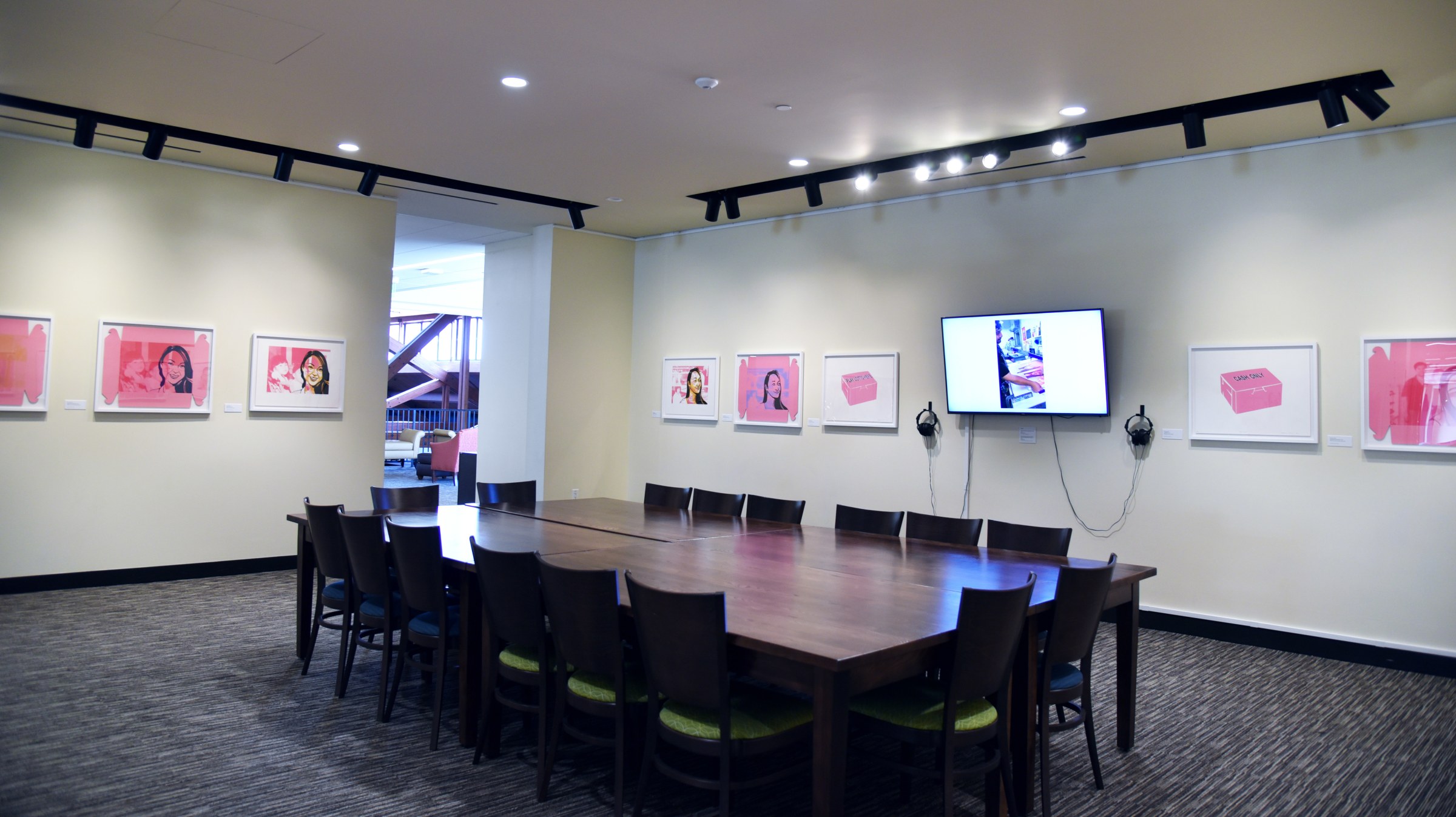 Installation view of&nbsp;Phung Huynh: Donut (W)hole, Pepperdine University: The Payson Library on view from May 2 - September 10, 2023