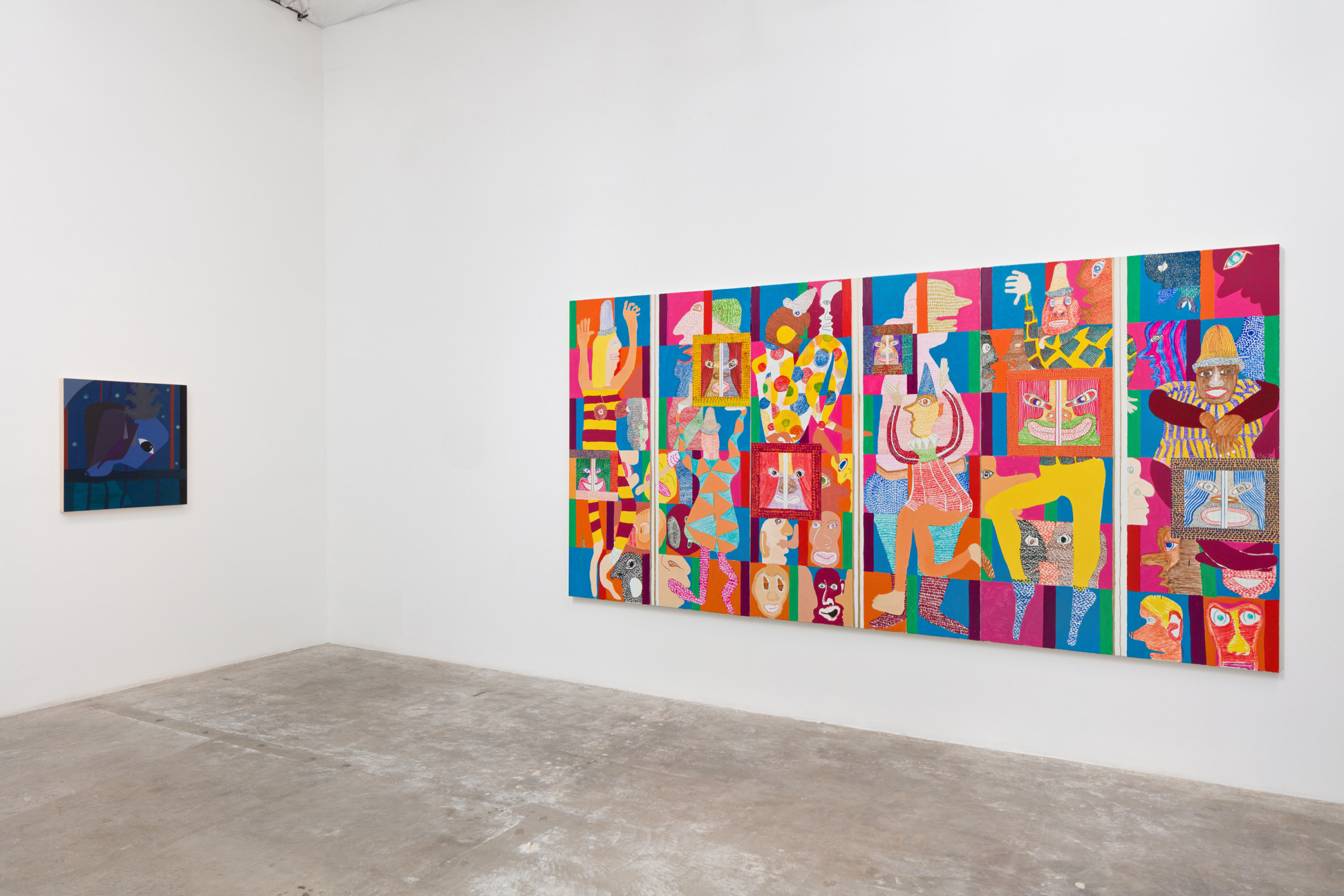 Installation view:&nbsp;&nbsp;Alexandria Smith (L), Peter Williams (R)