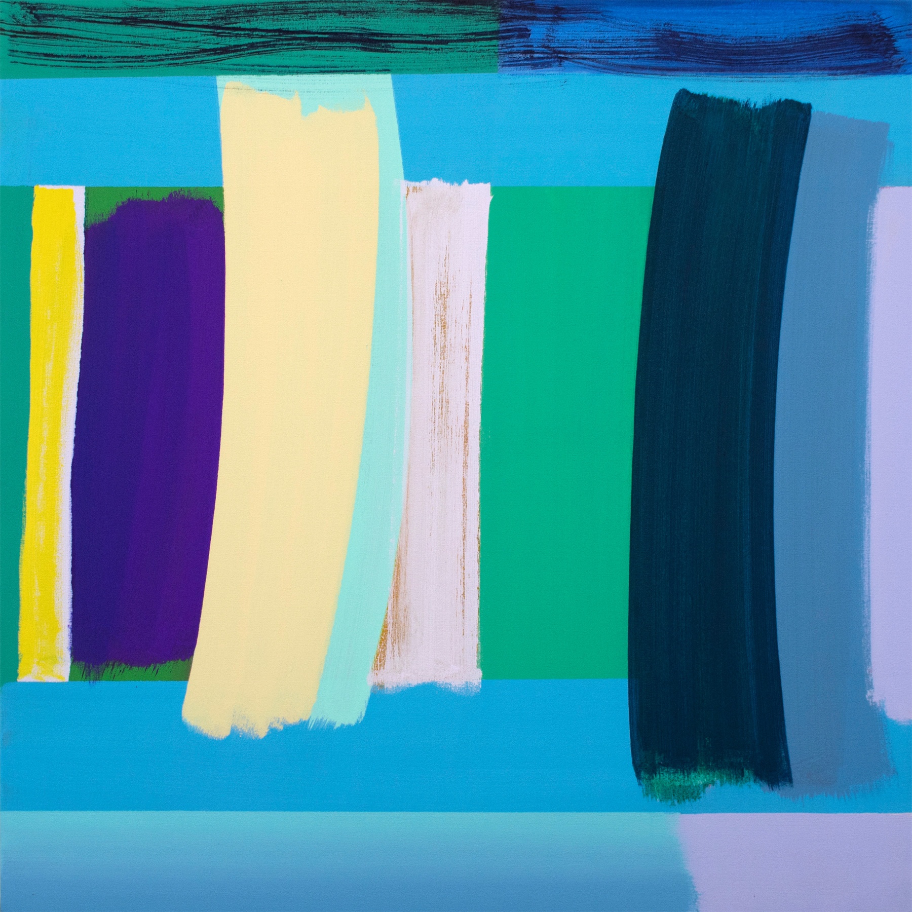 Michael Kindred Knight Deep End, 2017 Acrylic on canvas 41 x 41 in.