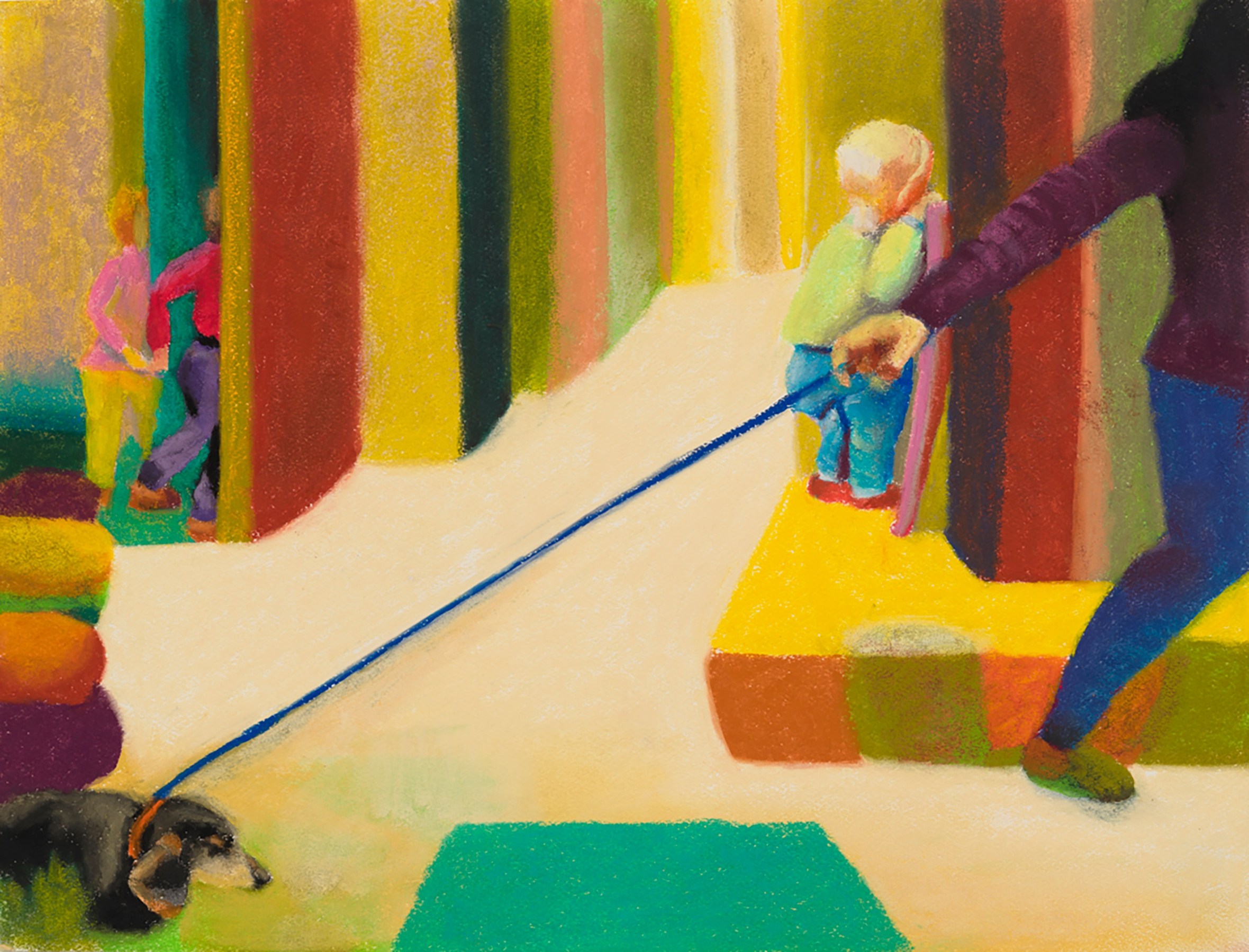 Lavi Daniel, Promise, 2022, Pastel on paper, 10.625 x 14 in.