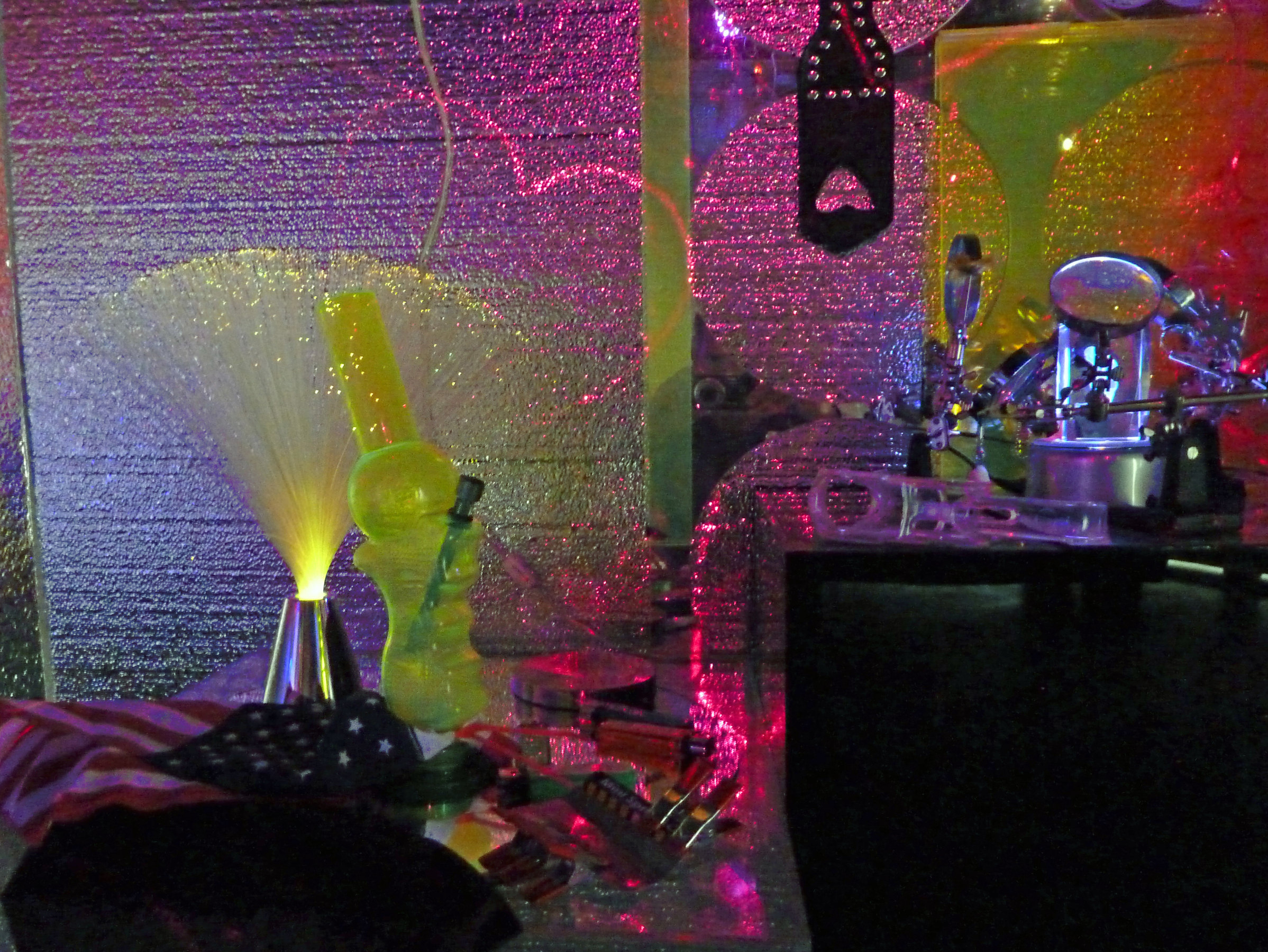 Installation View of Martin Durazo: Points of Entry  Interior of Box