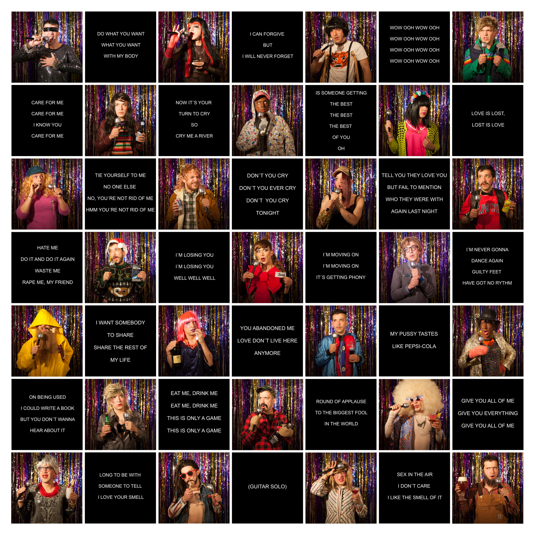 Juan Pablo Echeverri installation view of the club of the unloved