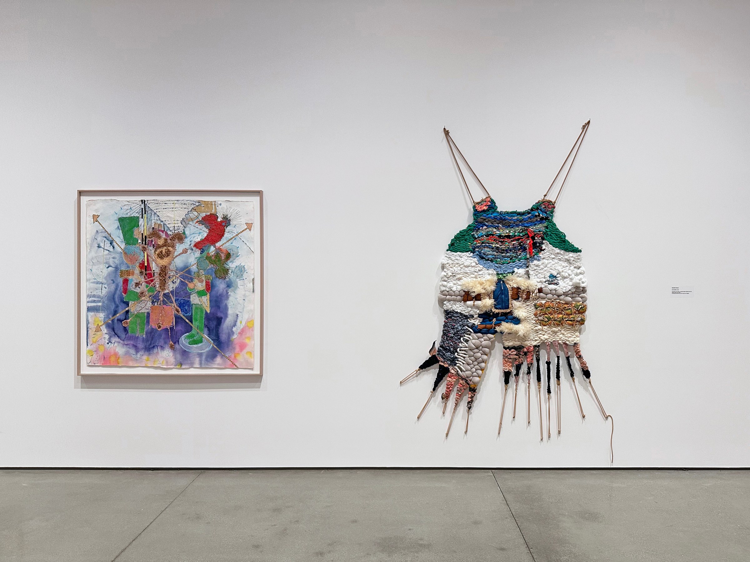 Installation view of Griselda Rosas,&nbsp;2025 California Biennial: Desperate, Scared, But Social, Orange County Museum of Art