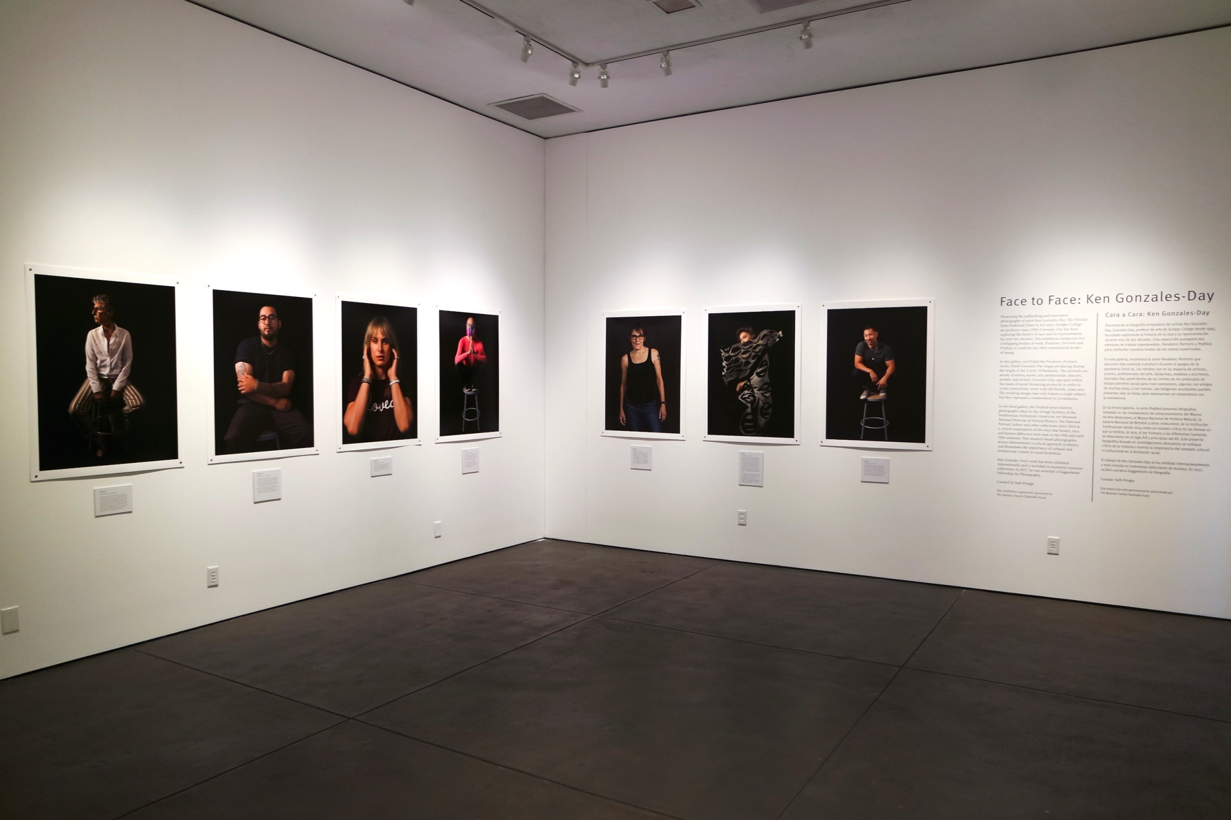 Installation view of&nbsp;Face to Face: Ken Gonzales-Day, at the Claremont Lewis Museum of Art, on view from&nbsp;October 6, 2023 &ndash; January 21, 2024