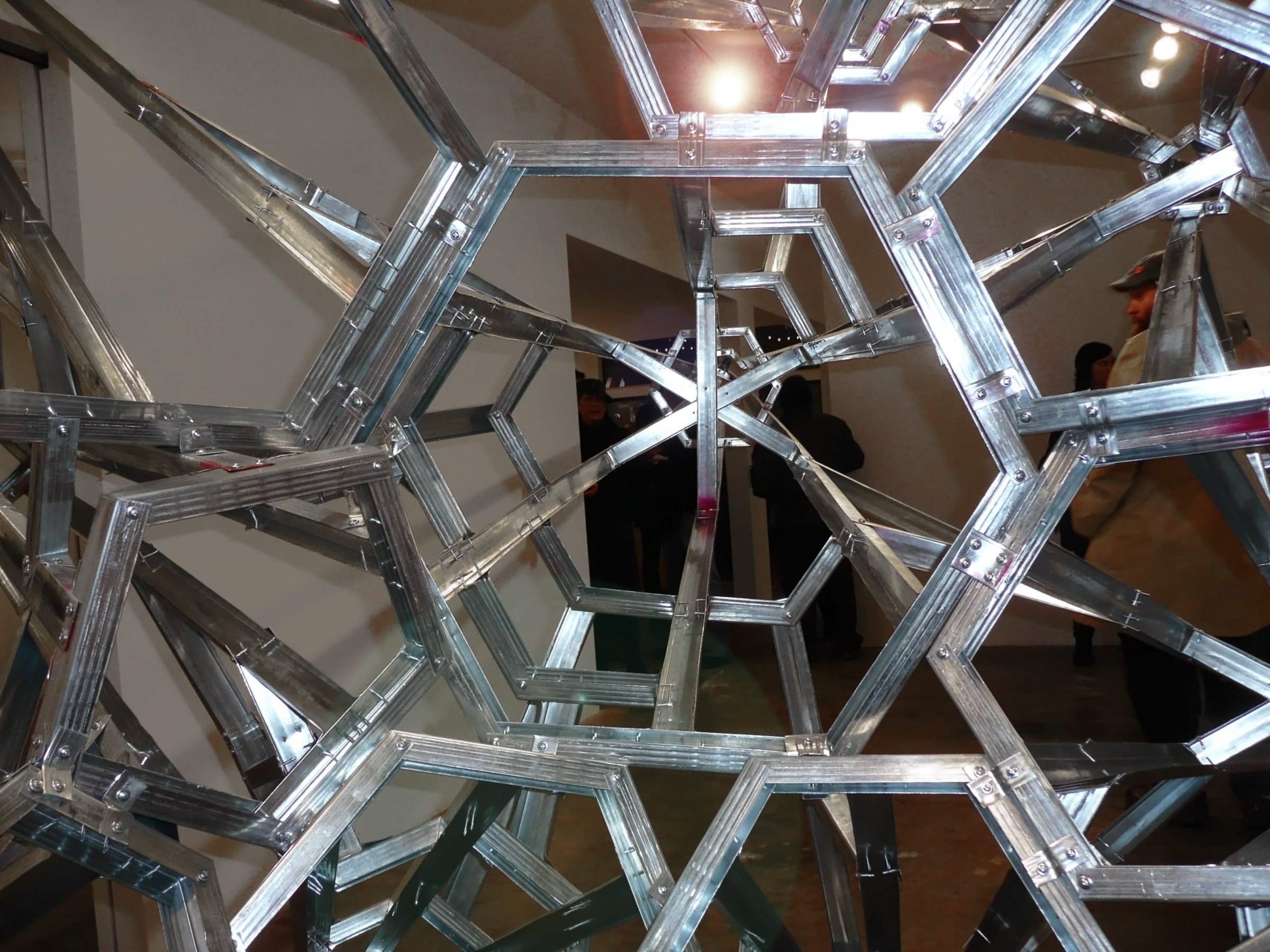 Installation View of Daniel Ruanova's DEFEND: SECURITY | Constructs of a People Fearing Society.