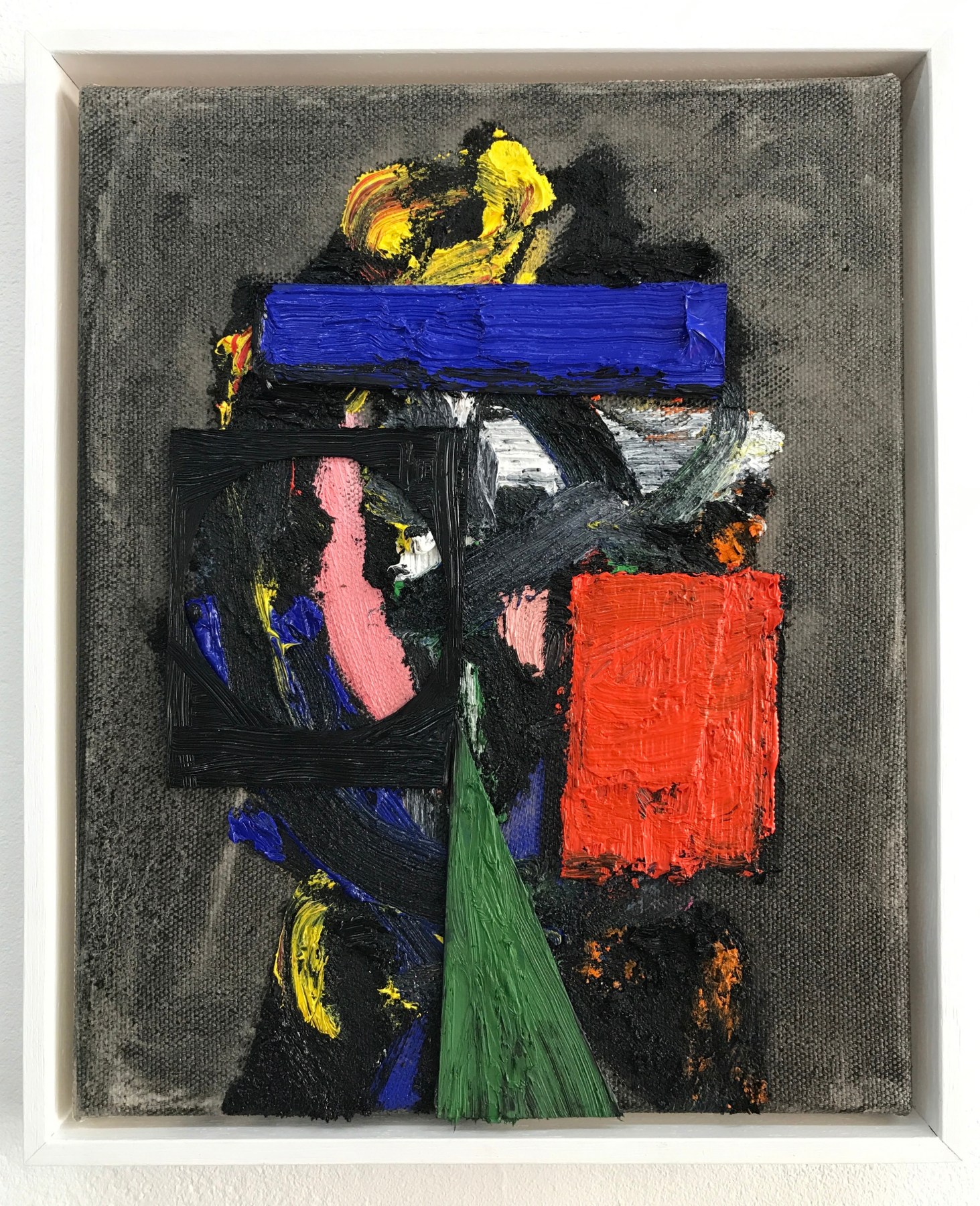 Erik Olson Blogger (Lazy Eye), 2017 Oil and oil stick on canvas 12 x 9.5 in.