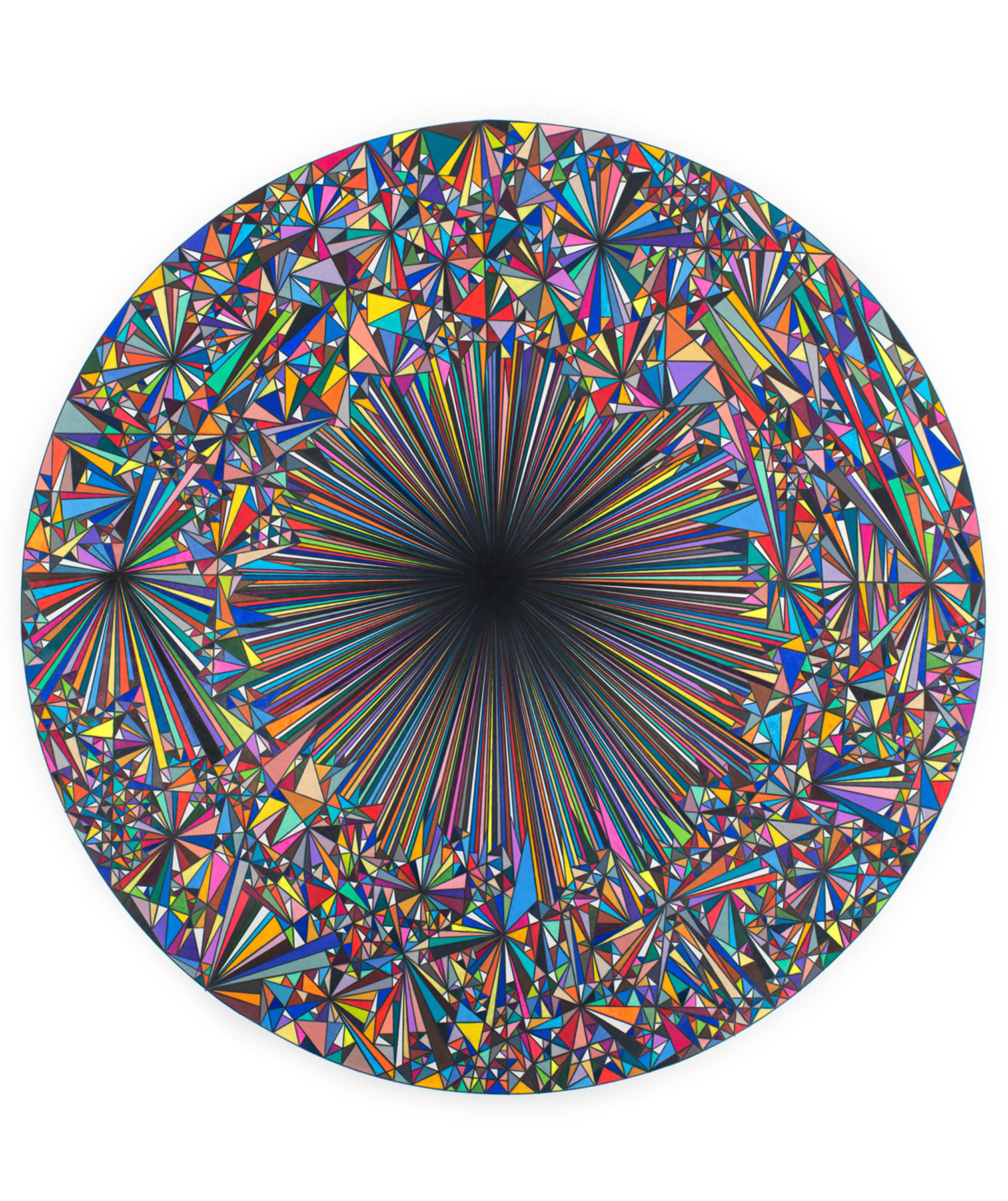 Dennis Koch Untitled (Versor Parallel), 2015  Color pencil on paper 64 x 48 in.