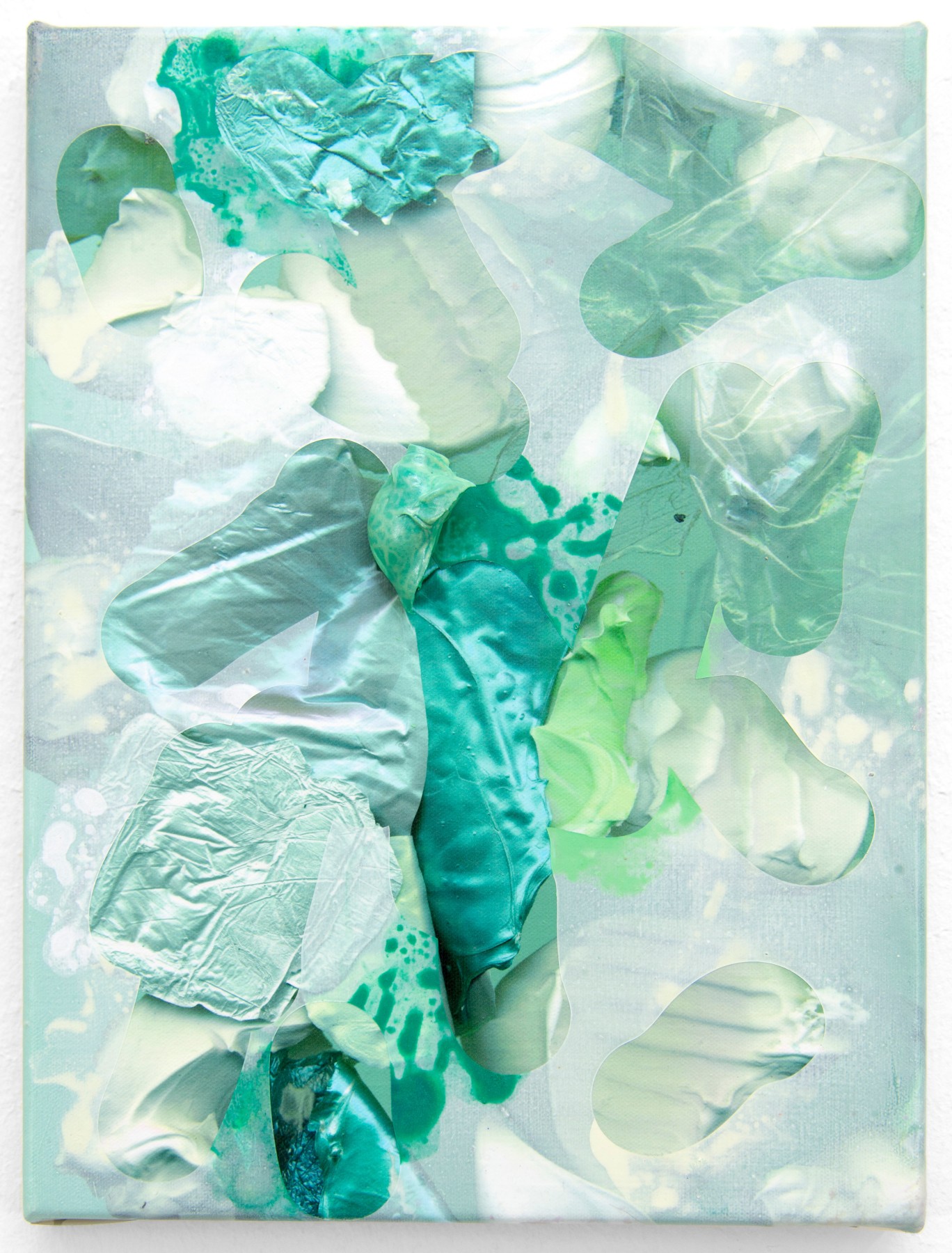 Andr&eacute; Hemer Towards Deep Surfacing #8, 2016 Acrylic and pigment on canvas ​14.2 x 10.6 in.