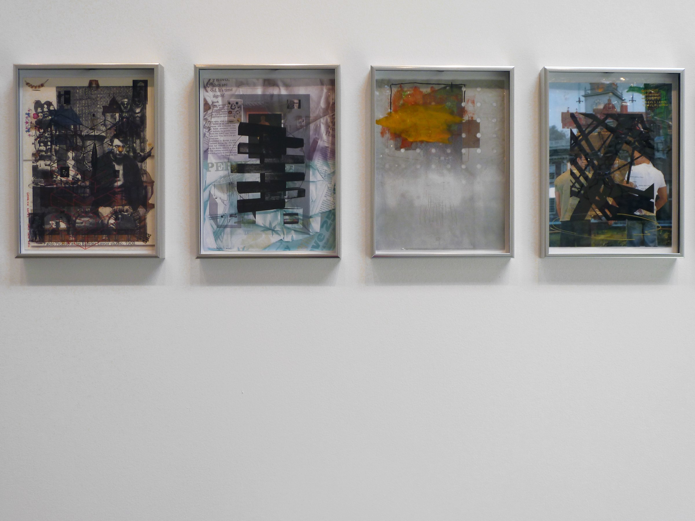 Installation View of Chris Lipomi and Jason Sherry: Works on Paper and Sculpture