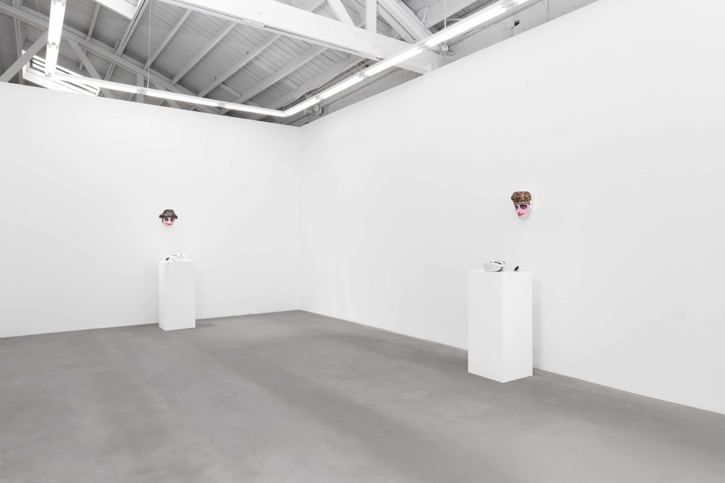 Installation view of Federico Solmi: The Bacchanalian Ones