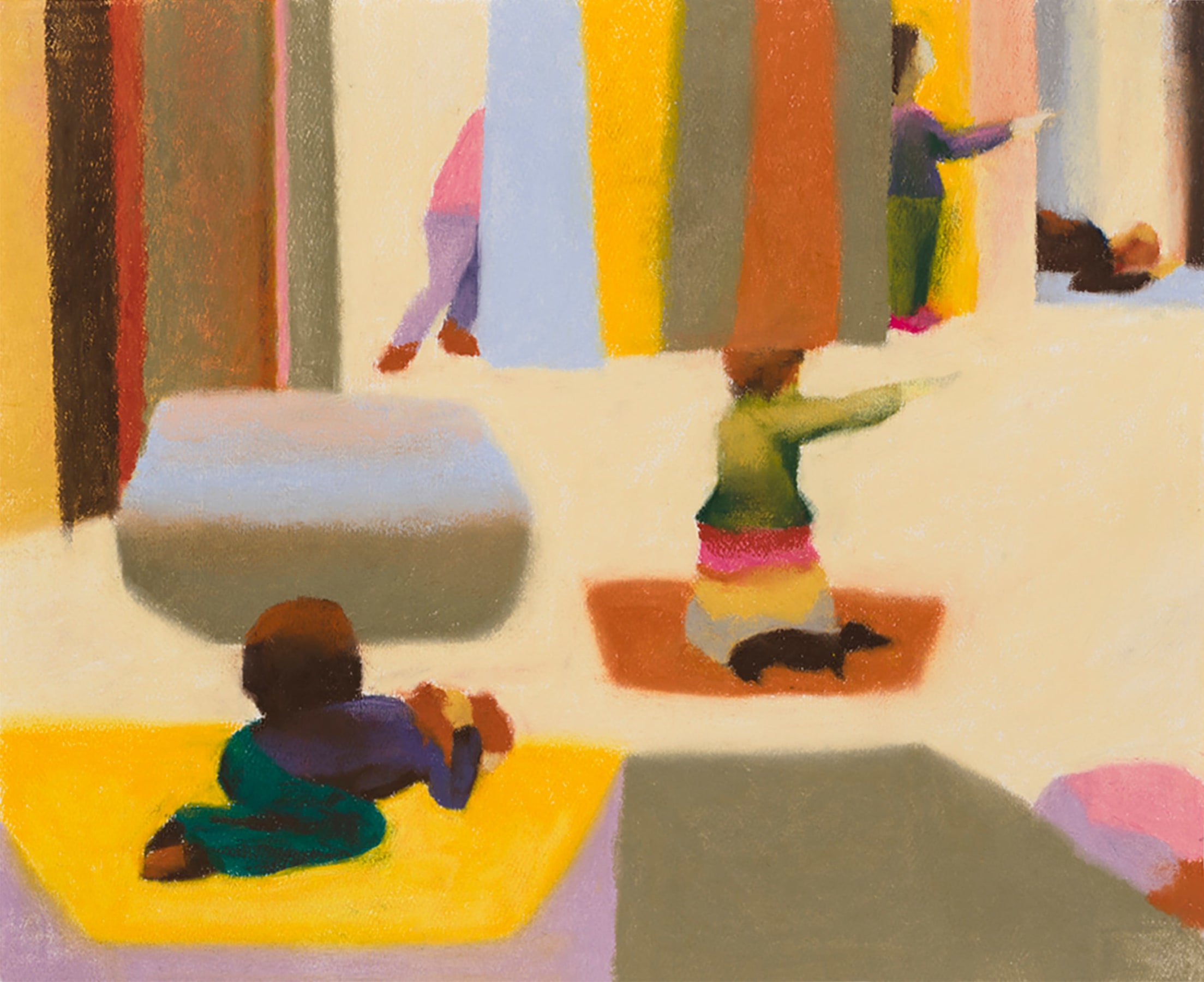 Lavi Daniel, The Enigma, 2022, Pastel on paper, 11 x 13.5 in.