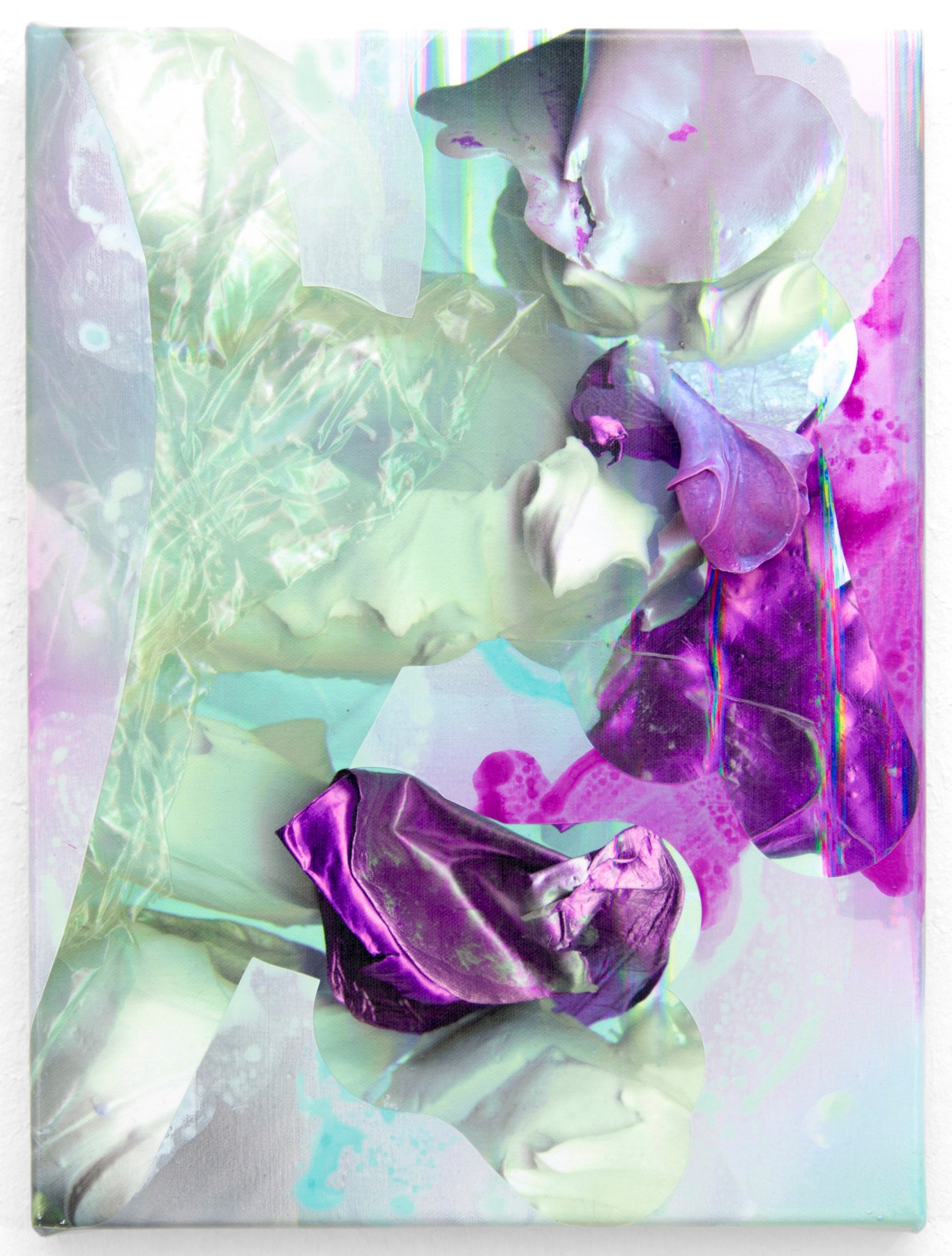 Andr&eacute; Hemer Towards Deep Surfacing #6, 2016 Acrylic and pigment on canvas ​14.2 x 10.6 in.