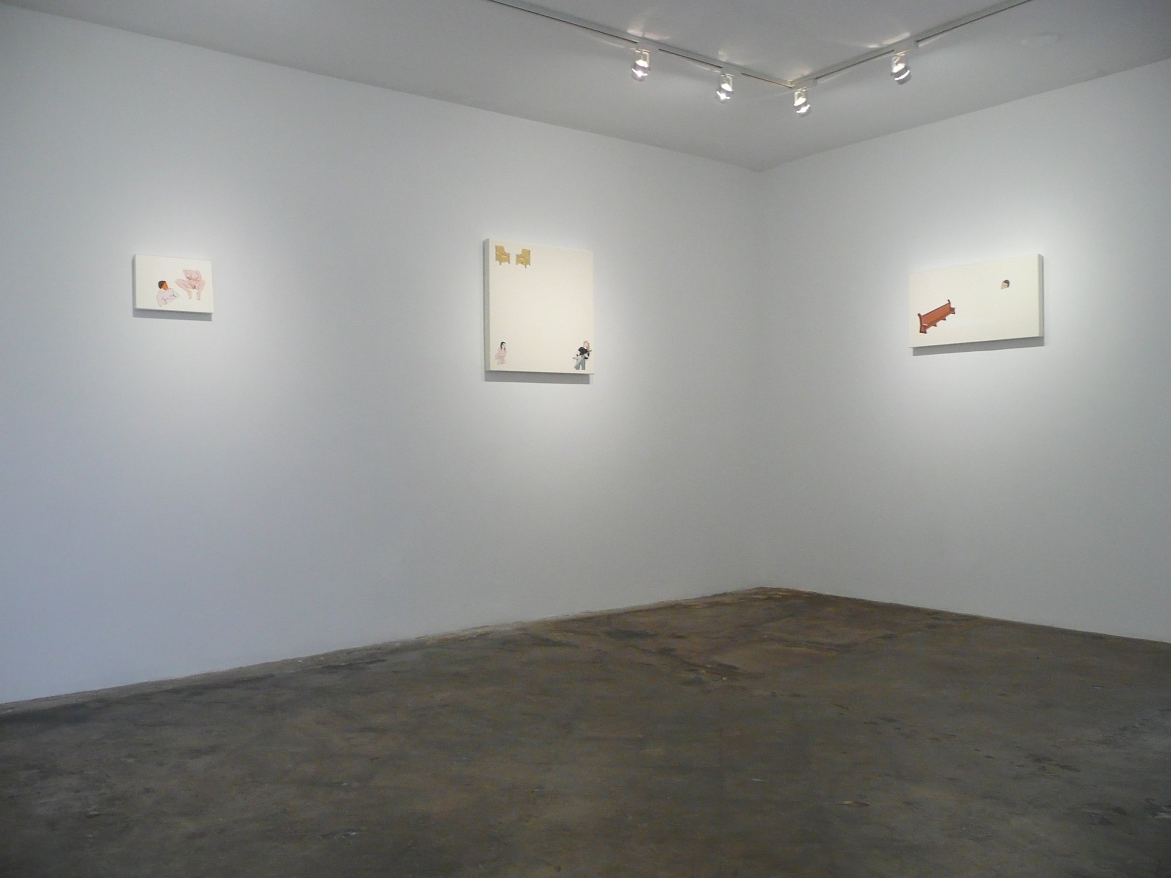 Installation View of Mark Mulroney: Nude Drum Solo