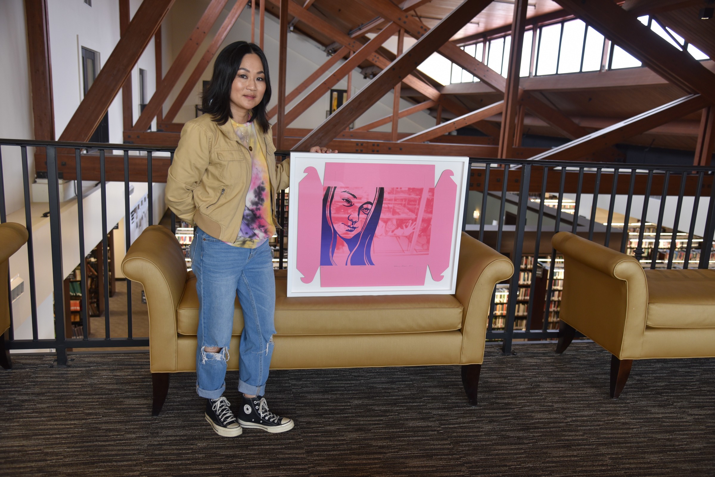 Installation view of&nbsp;Phung Huynh: Donut (W)hole, Pepperdine University: The Payson Library on view from May 2 - September 10, 2023