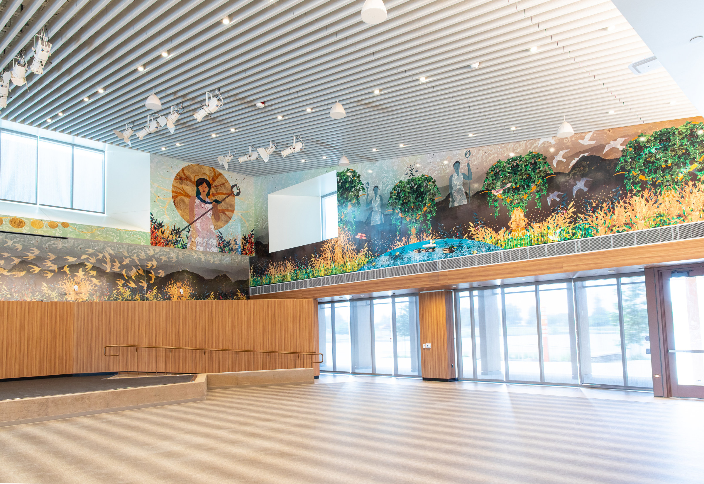 Installation view of The Guardians