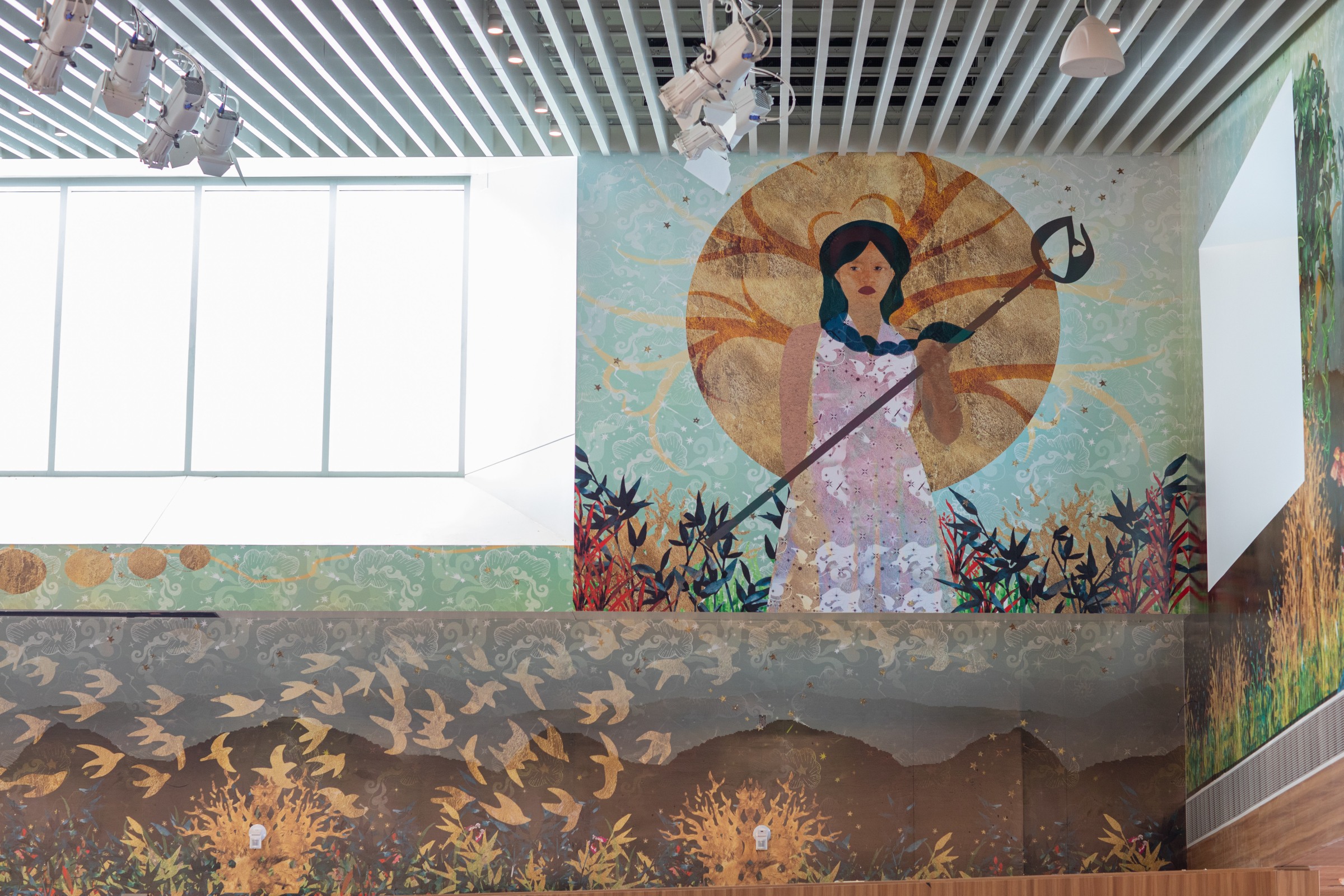 Installation view of The Guardians