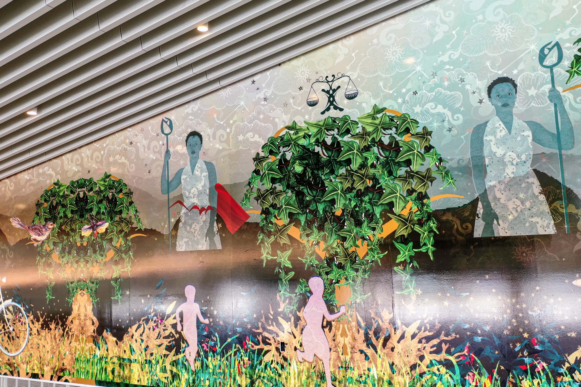 Installation view of The Guardians