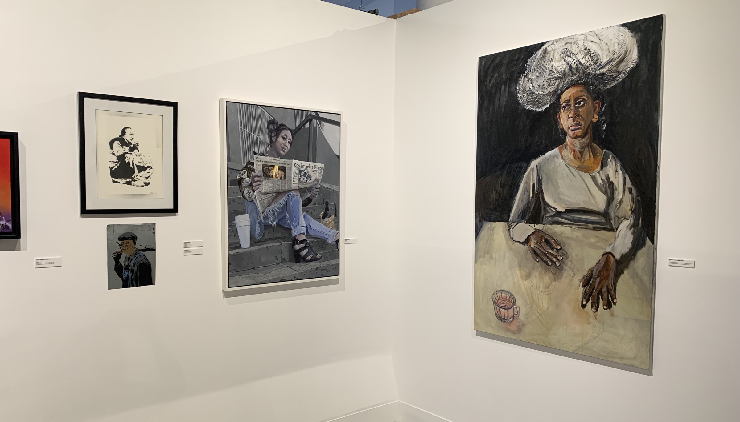 Installation view of Aaron Maier-Carretero, holly,&nbsp;2022, on view at Creative Resilience