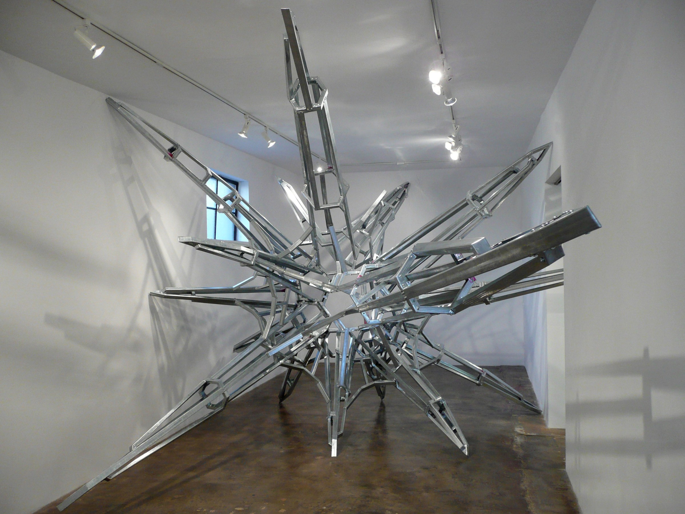 Installation View of Daniel Ruanova's DEFEND: SECURITY | Constructs of a People Fearing Society.