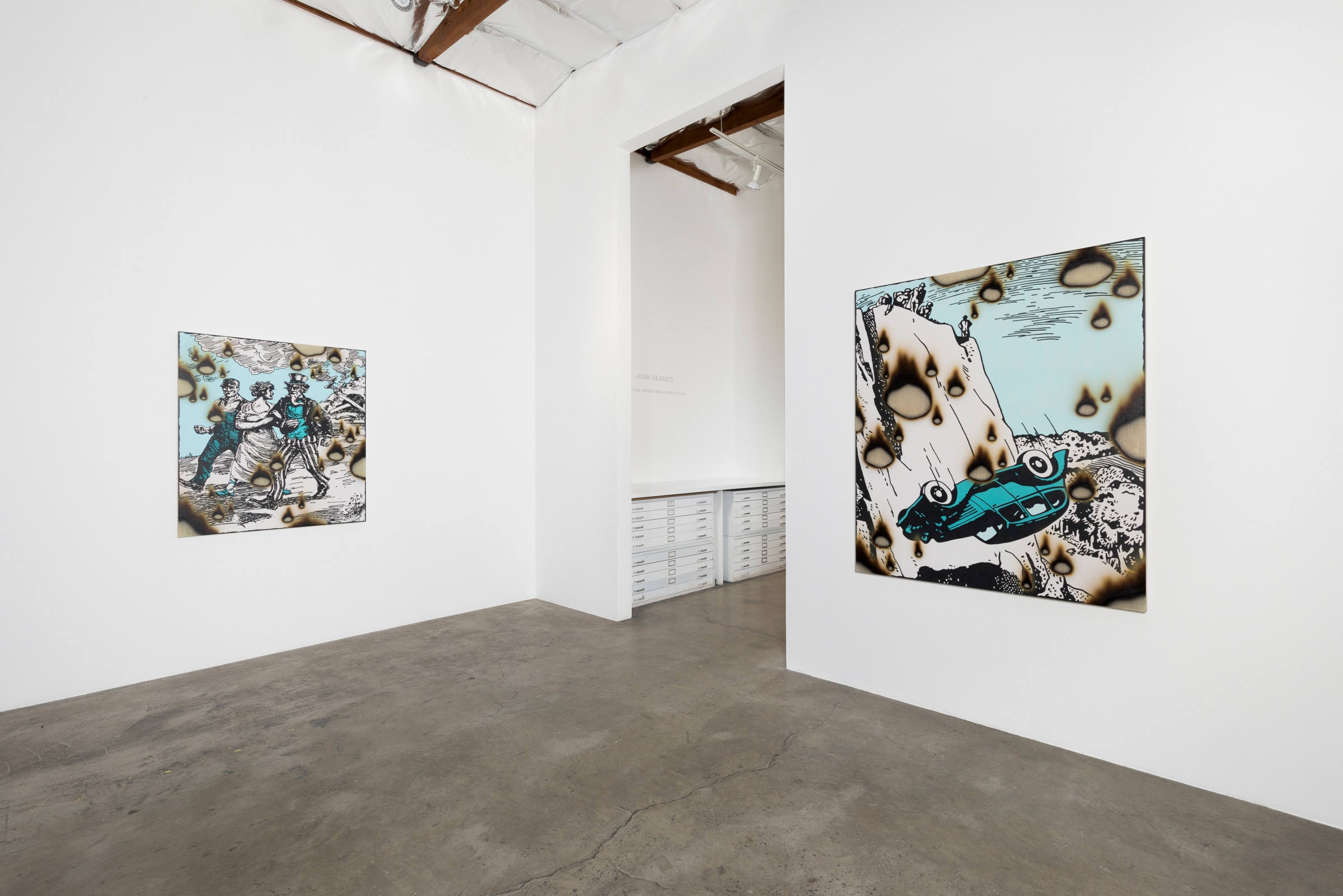 Installation View of Josh Reames: Don't Cross Streams While Trading Horses