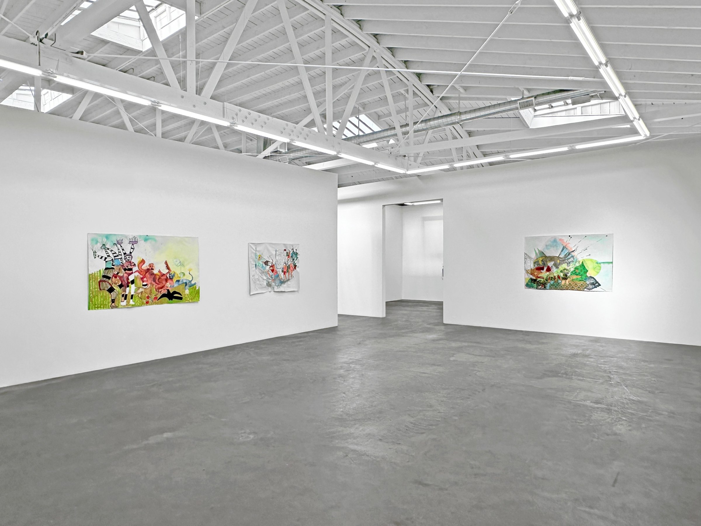 Installation view of GRISELDA ROSAS: Donde pas&oacute; antes (Where it happened before), on view from January 13 to February 17, 2024