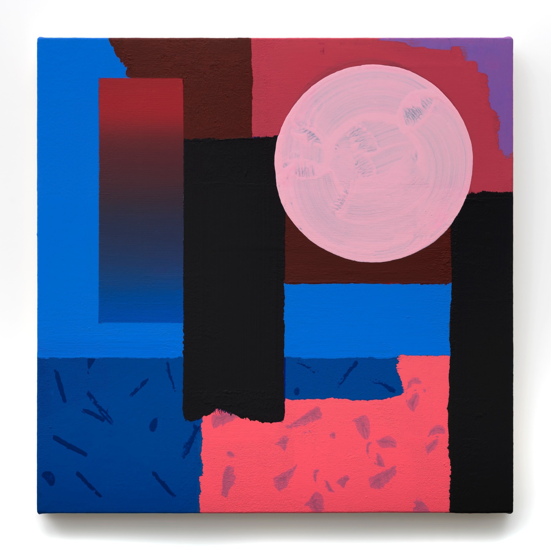 Michael Kindred Knight, Outrun, 2022, Acrylic on canvas, 18 x 18 in.