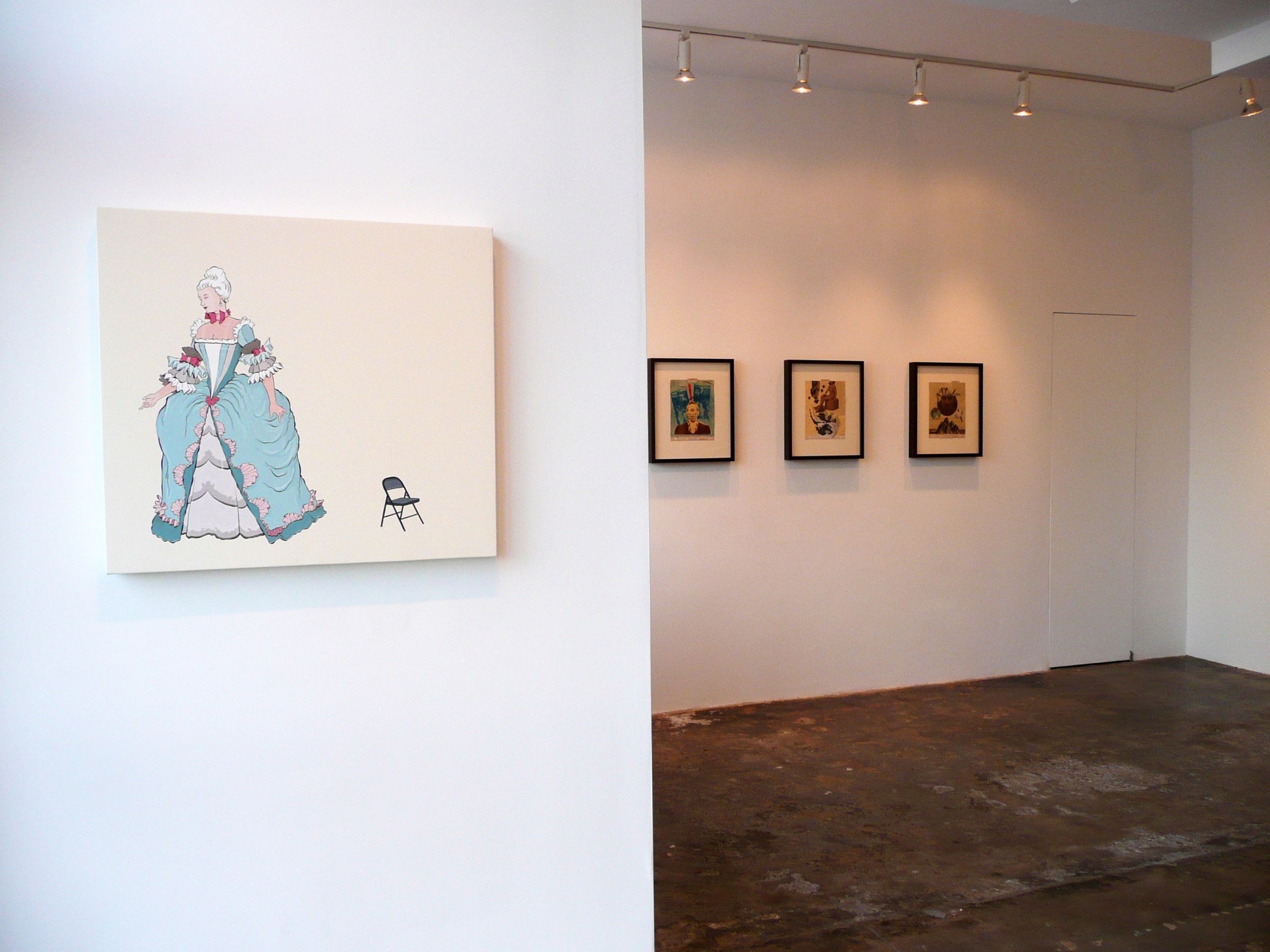 Installation View of Mark Mulroney: Nude Drum Solo