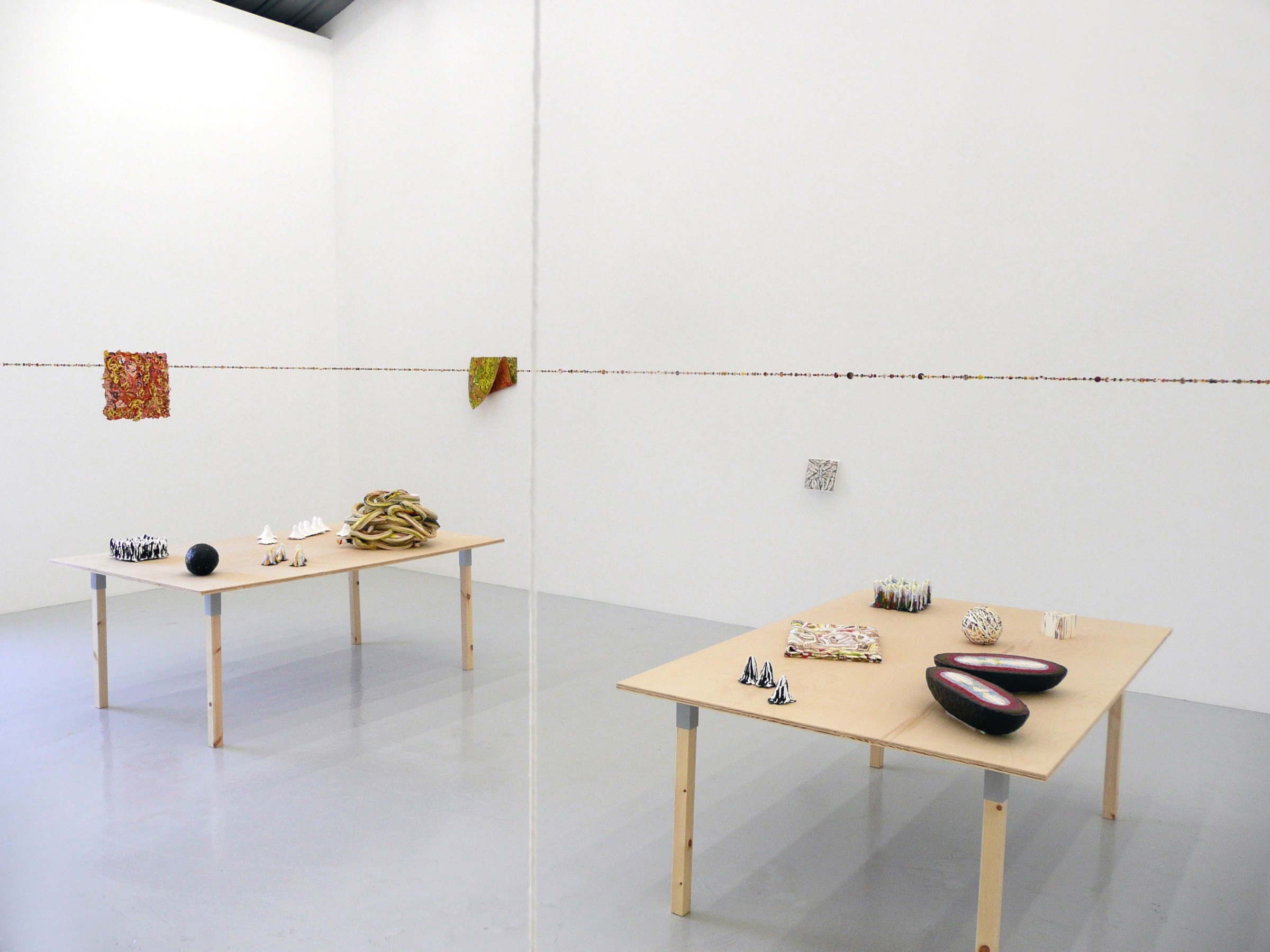 Installation View of Margie Livingston: Paint Objects