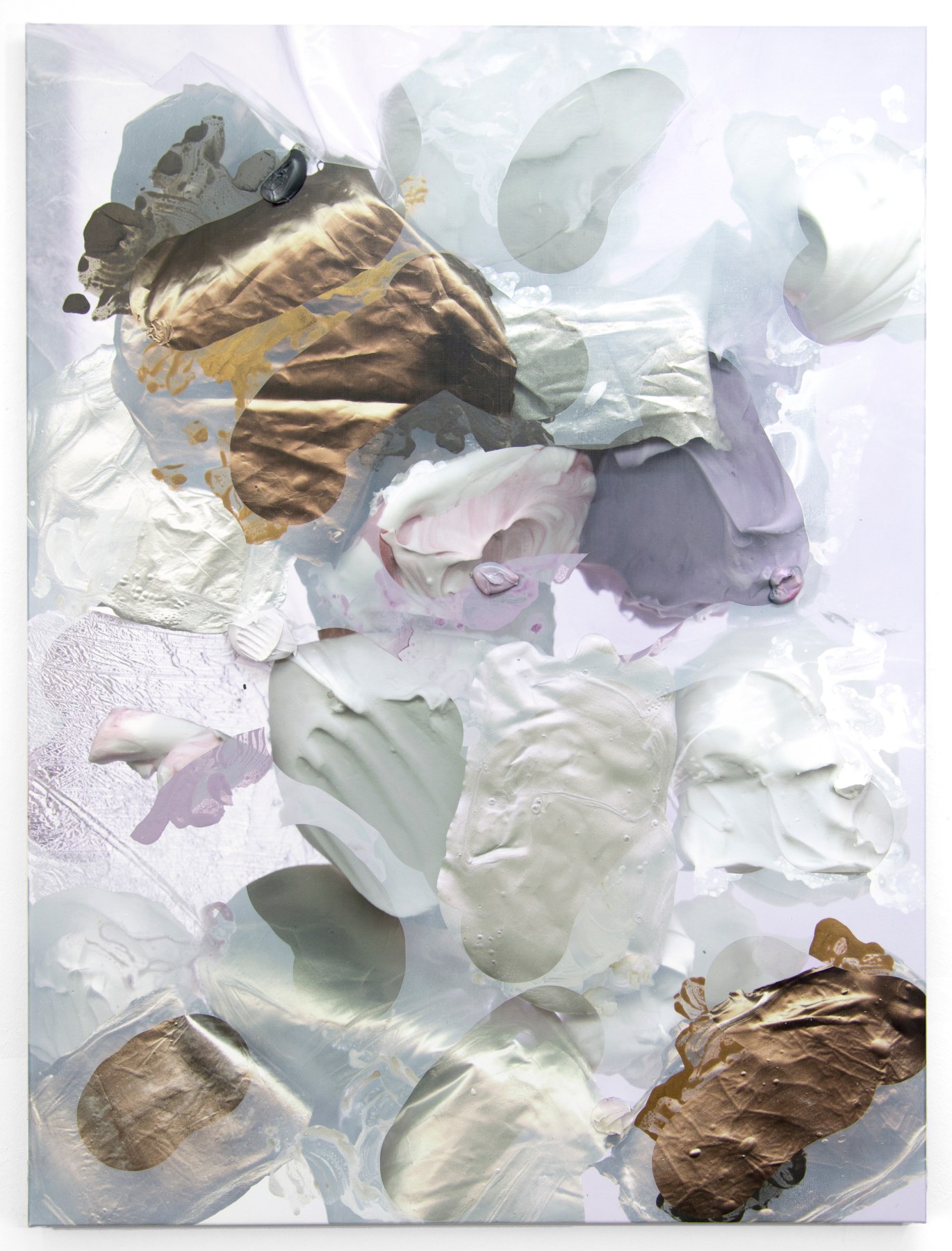 Andr&eacute; Hemer Deep Surfacing #3, 2016 Acrylic and pigment on canvas 63 x 47 in.