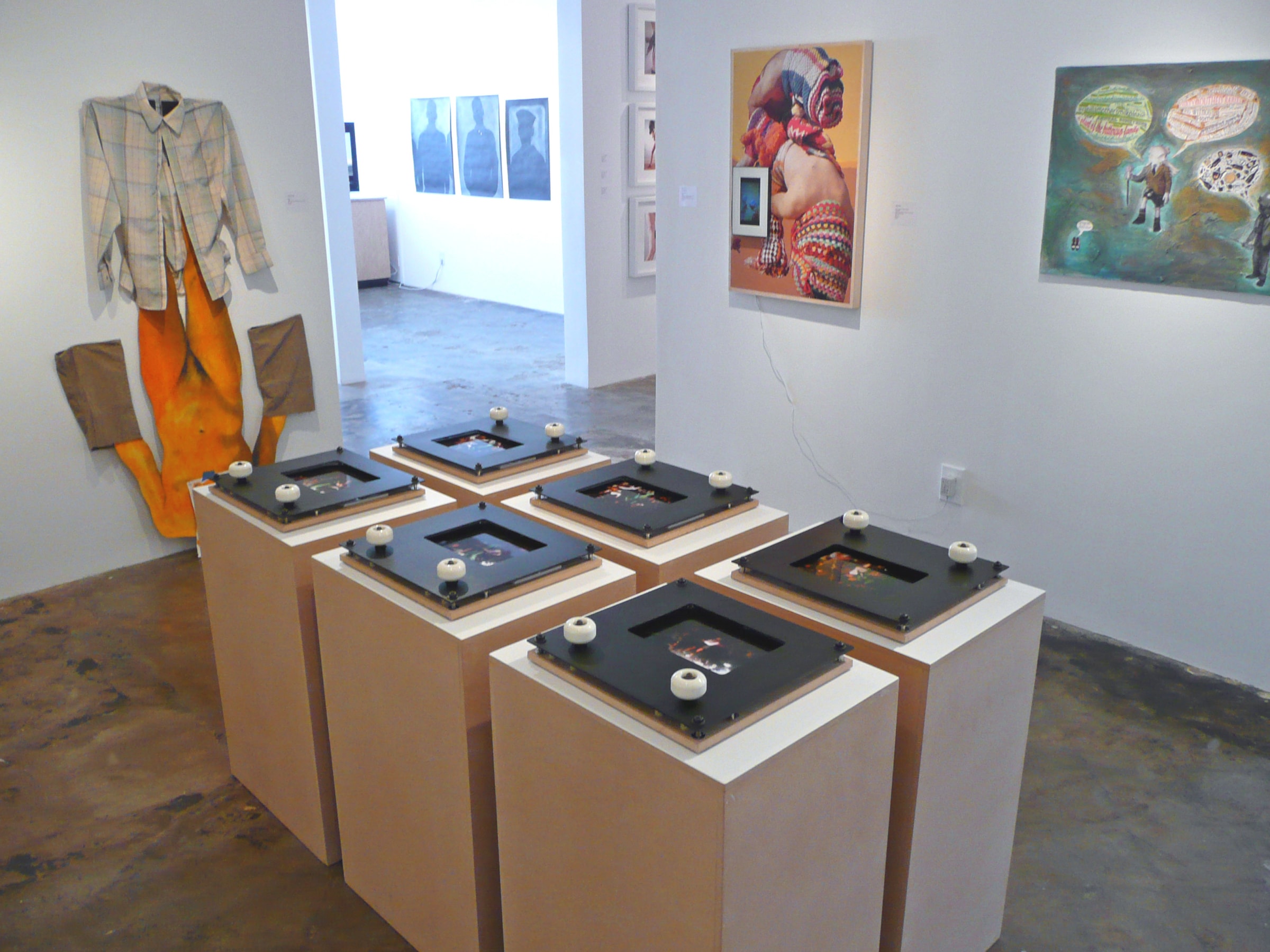 Installation View of COCKED! The Possessed Male: Object of Desire