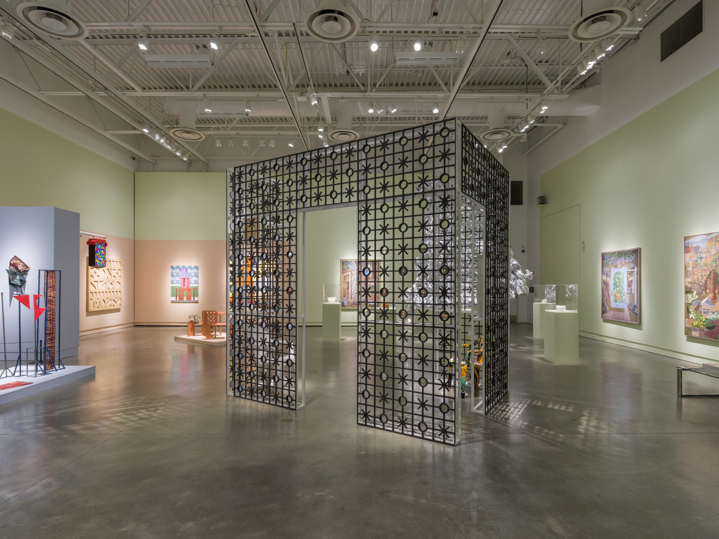 Instillation view of Through the Lattice, Surrey Art Gallery,&nbsp;January 21 - March 26, 2023