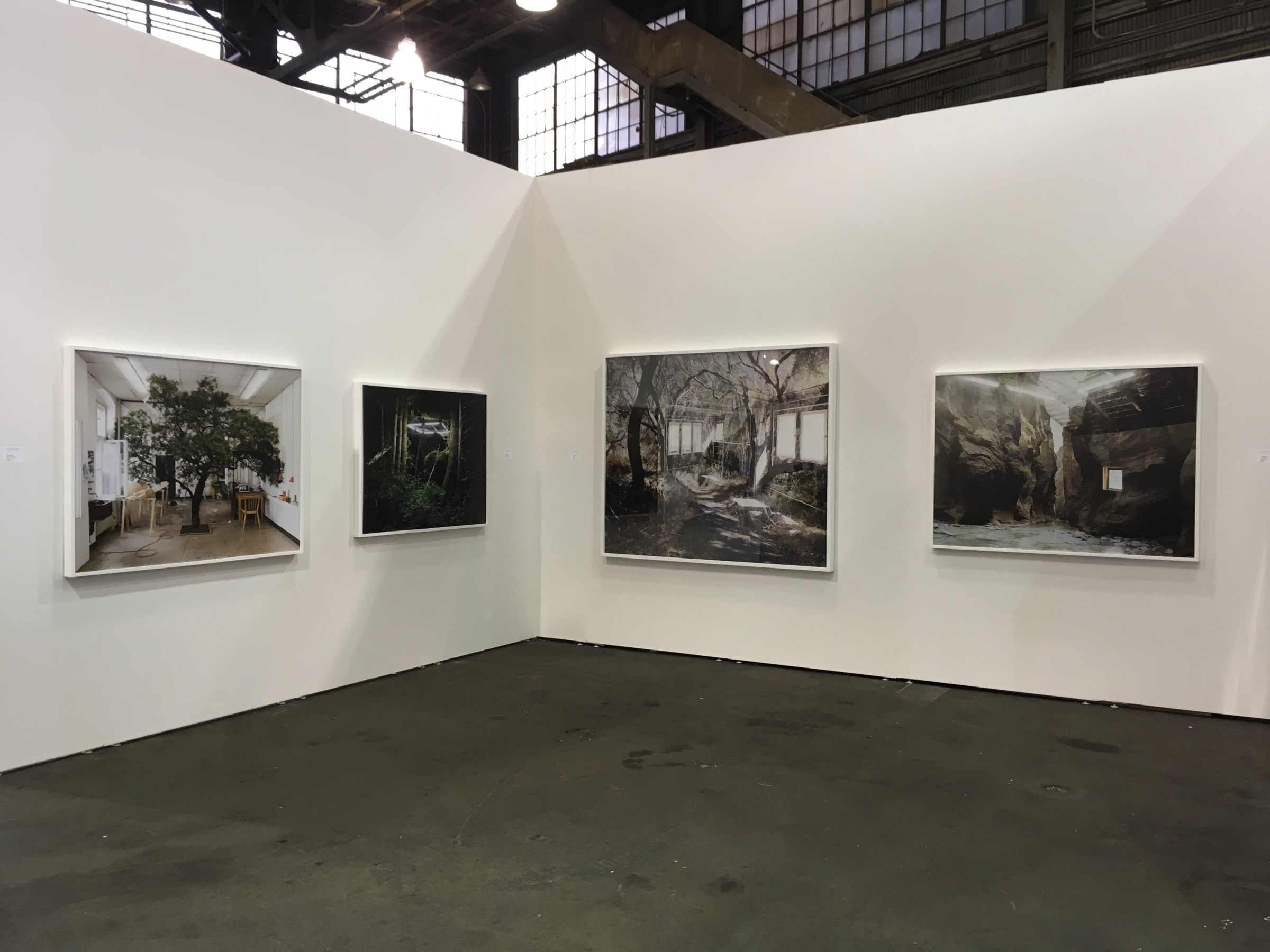 Installation view of Luis De Jesus Los Angeles at UNTITLED SF 2017&nbsp;featuring Chris Engman.