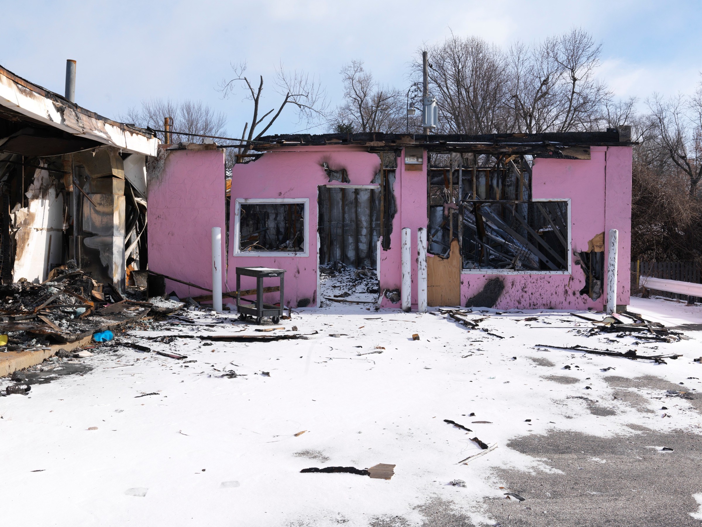 Ken Gonzales-Day Fashions R, Ferguson, MO, 2014 Edition of 5: image 22 x 30 in. (overall 28 x 36 in.) Edition of 15: image 12 x 16 in. (overall 16 x 20 in.)