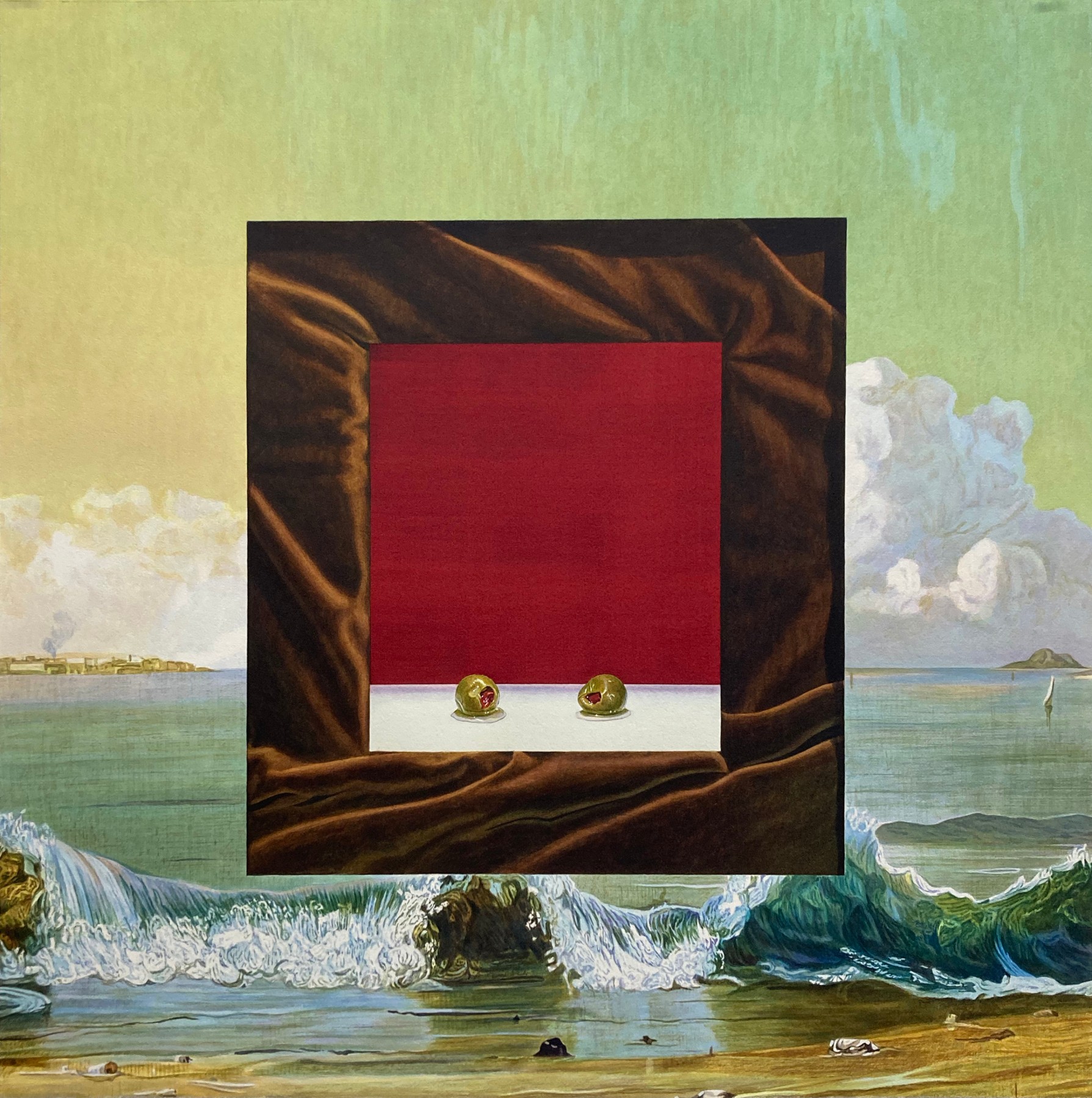 Tristram Lansdowne Olives after Martin Johnson Heade, 2022