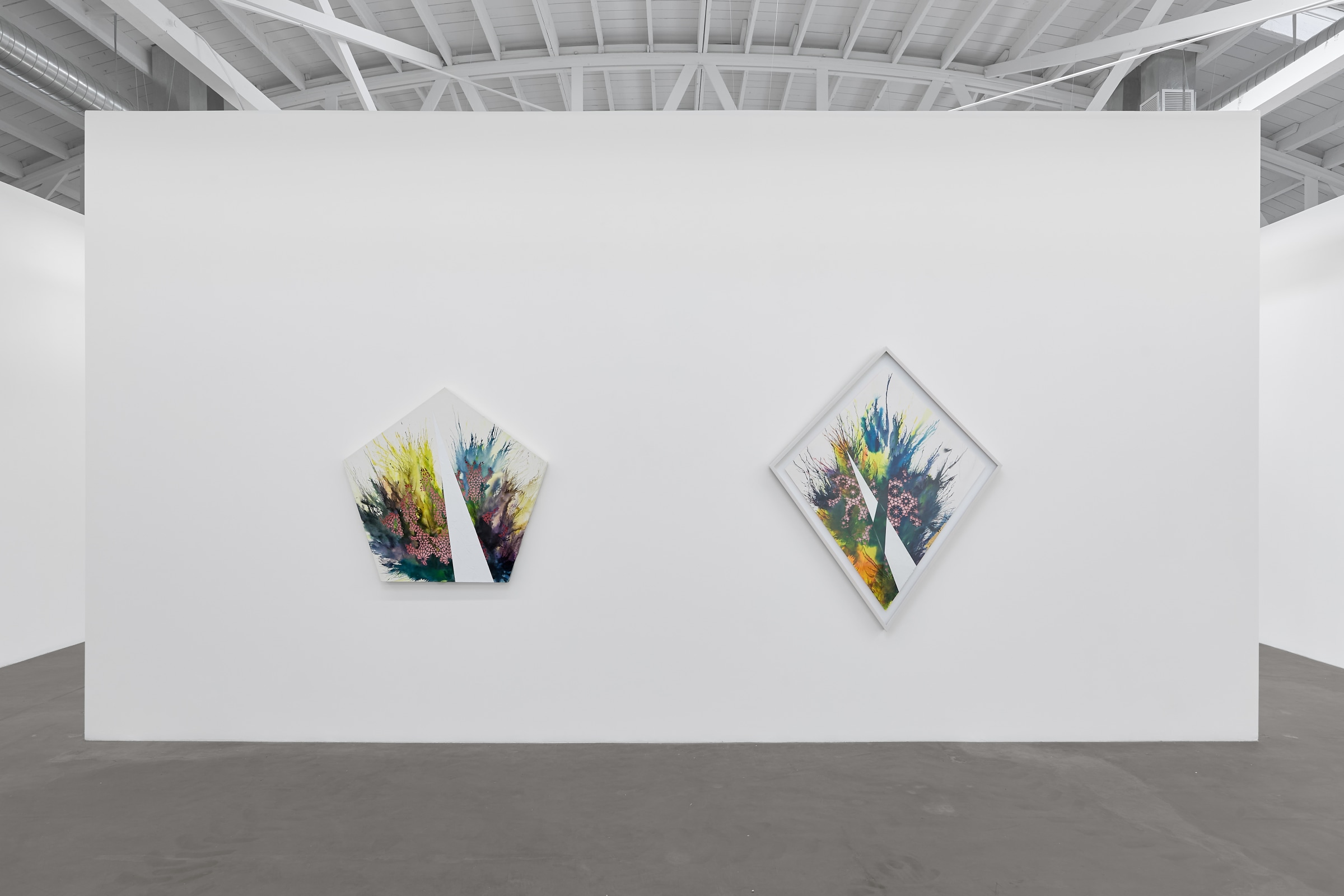 Installation view of&nbsp;CUT &ndash; Six Artists on the Edge, on view November 9 &ndash; December 21, 2024