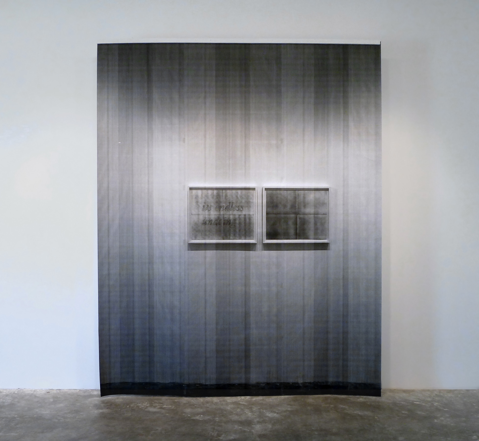 Installation View of Chris Engman, Cody Trepte, Samantha Roth and John Houch: Dualities, Omissions, Loops, and Ruptures