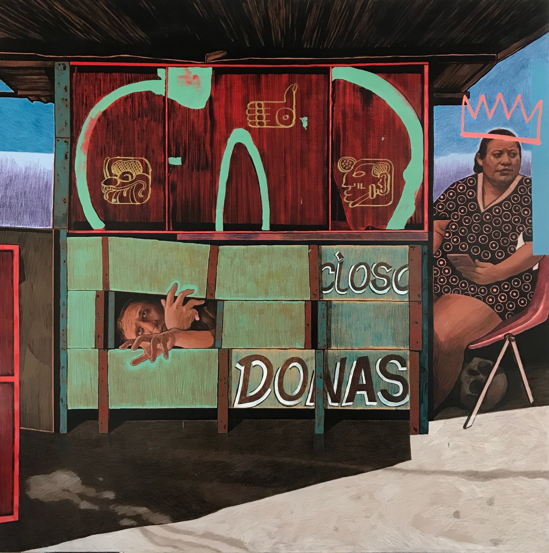 Hugo Crosthwaite Mujer Toma Culebra (Woman Grabs Snake), 2024