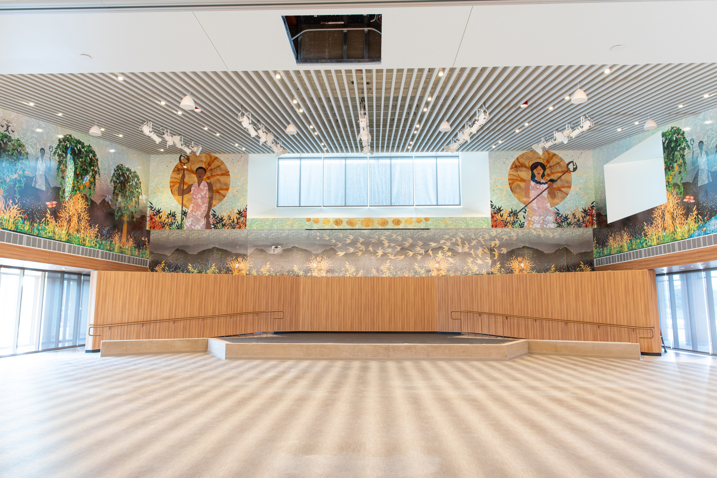 Installation view of The Guardians