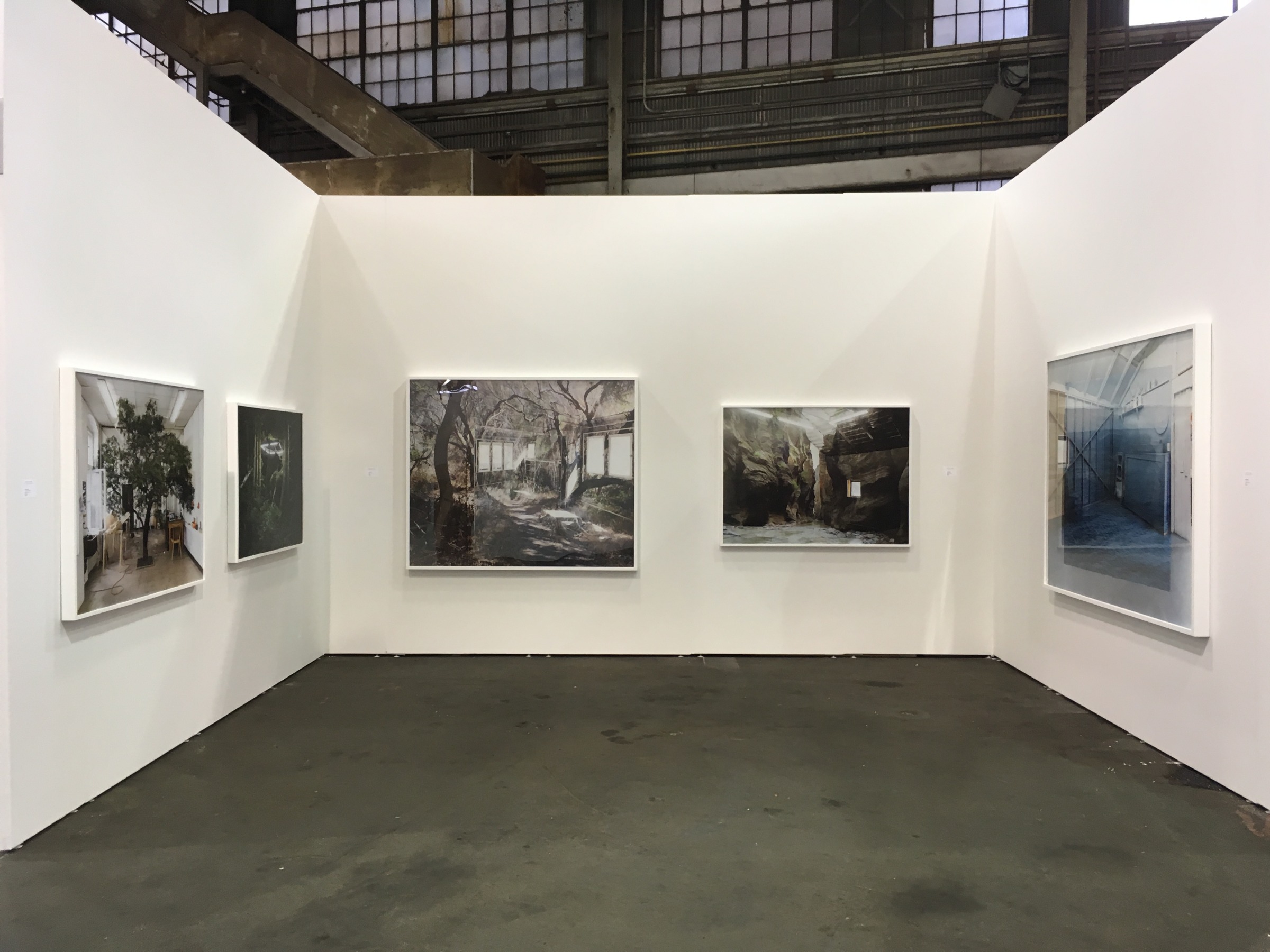 Installation view of Luis De Jesus Los Angeles at UNTITLED SF 2017&nbsp;featuring Chris Engman.