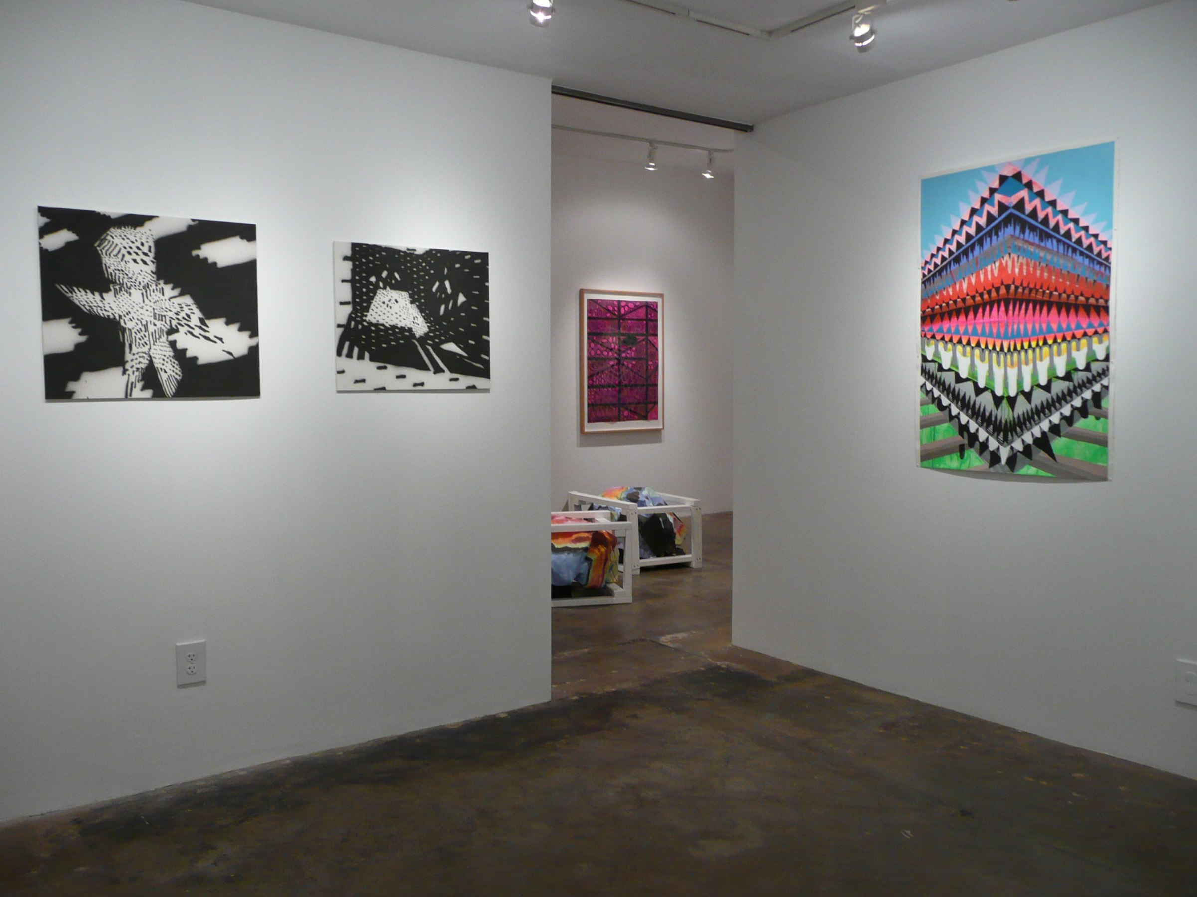 Installation View of Group Show: United States of Color vs. Grand Theft Auto