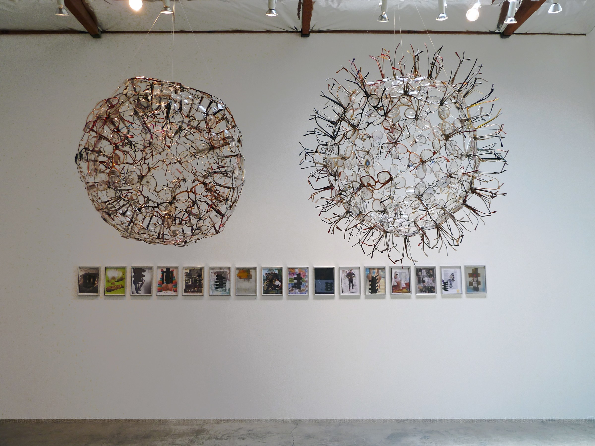 Installation View of Chris Lipomi and Jason Sherry: Works on Paper and Sculpture