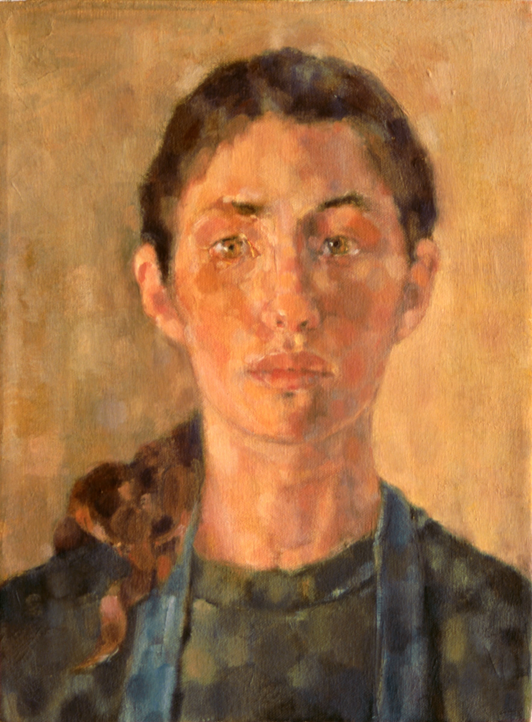 Jennifer Guidi
Untitled (Self-Portrait),&amp;nbsp;1993
Oil on canvas
16 x 12 inches
(40.6 x 30.5 cm)